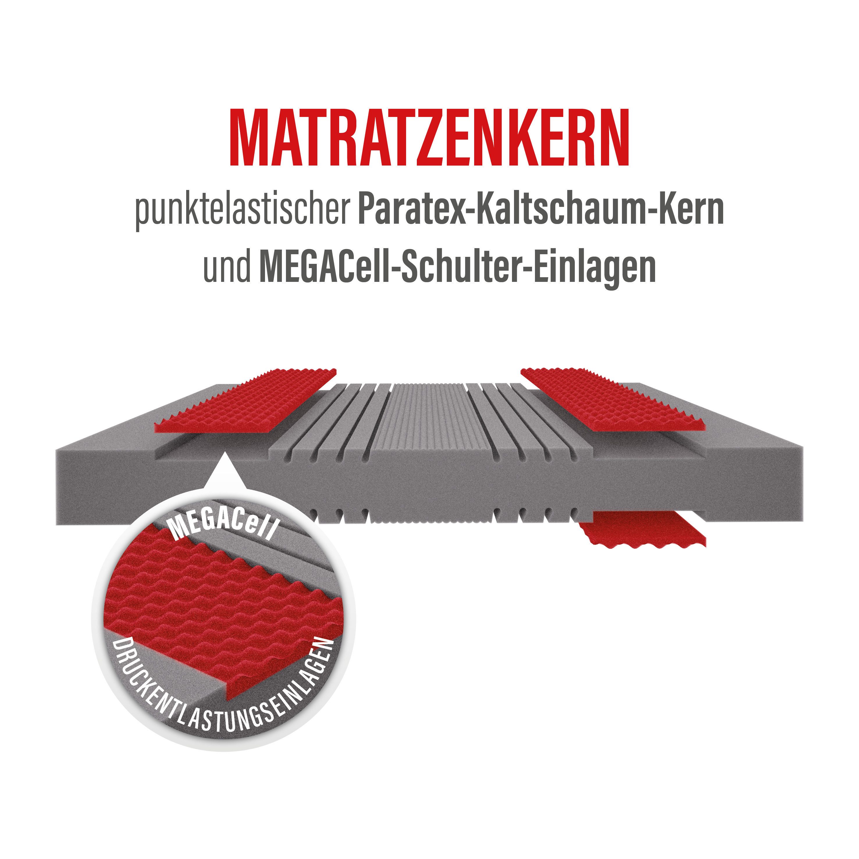 Kaltschaummatratze Neuheit: Paradies Prolife Supreme, Testsieger Stiftung Warentest, Paradies, 22 cm hoch, Note GUT (2,2), getestet in 90x200 cm, Härtegrad 3 – Bild 5 von 5