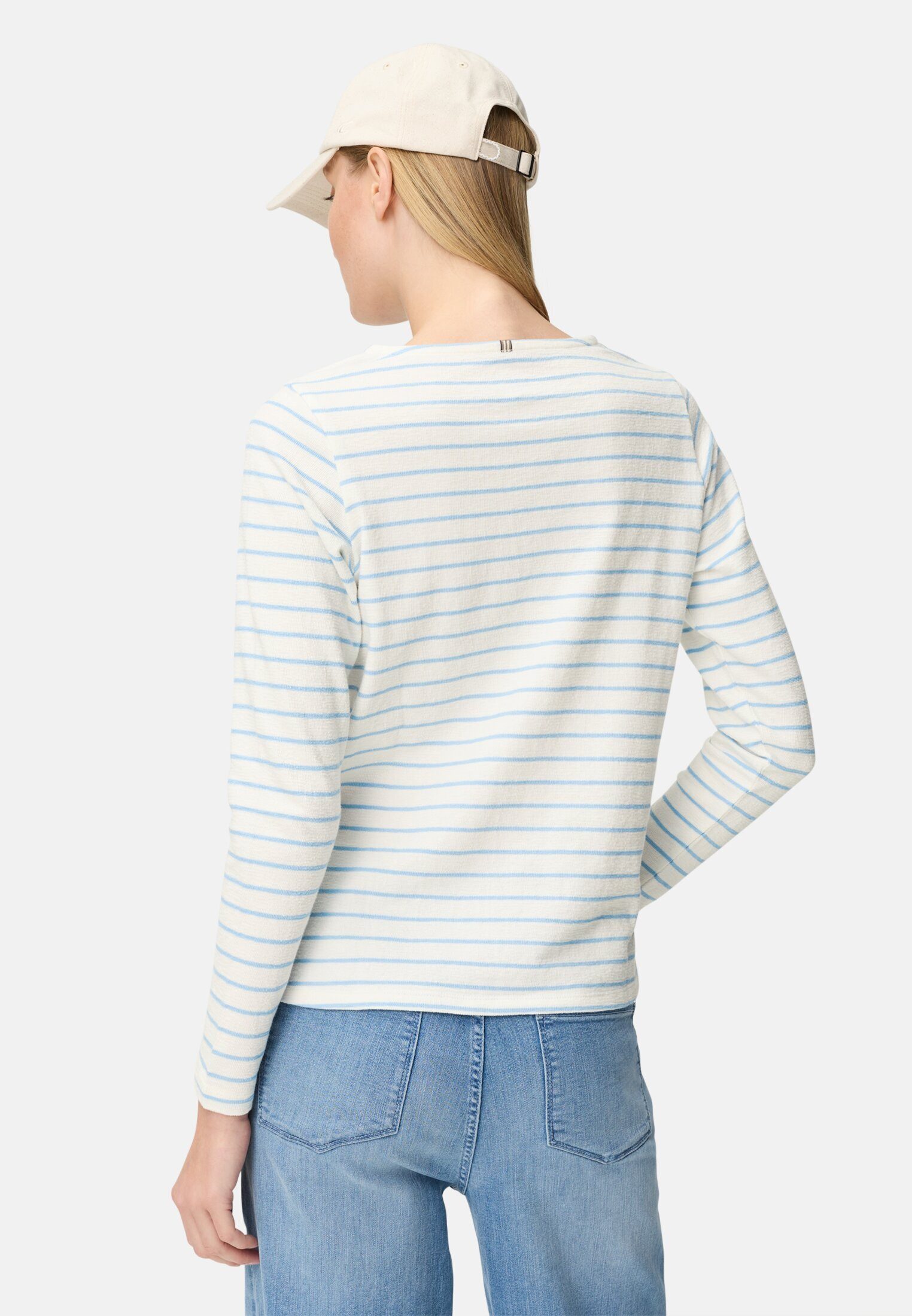 camel active Langarmshirt Langarm-T-Shirt aus reiner Baumwolle Langarm günstig online kaufen