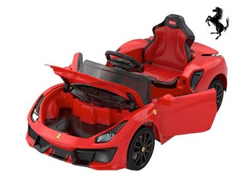 Elektro-Kinderauto Kinder Elektroauto Ferrari 488 Spider, zwei Motoren, LED+FB+Audio