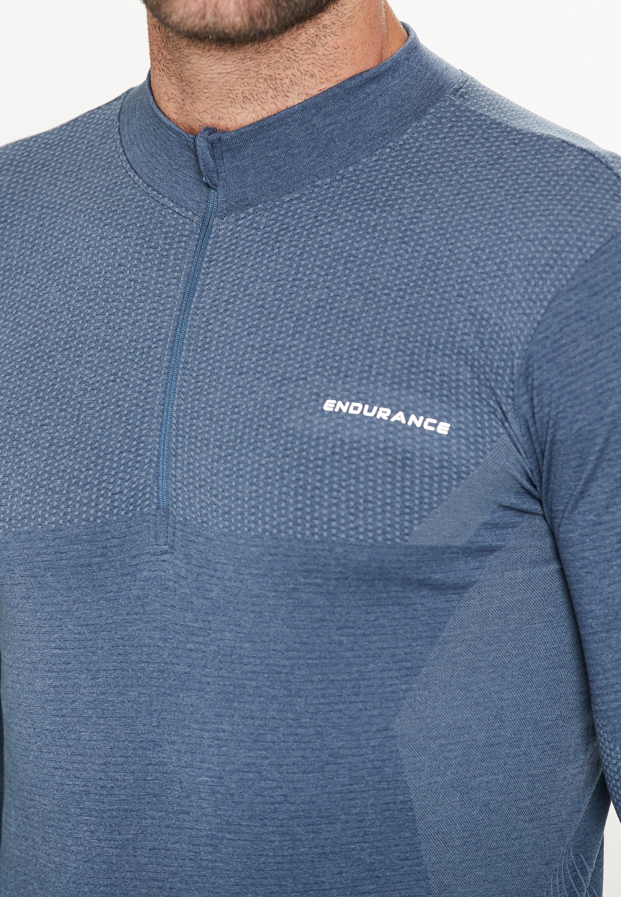 ENDURANCE Funktionsshirt Jaro (1-tlg) maximaler Bewegungsfreiheit blau-blau mit