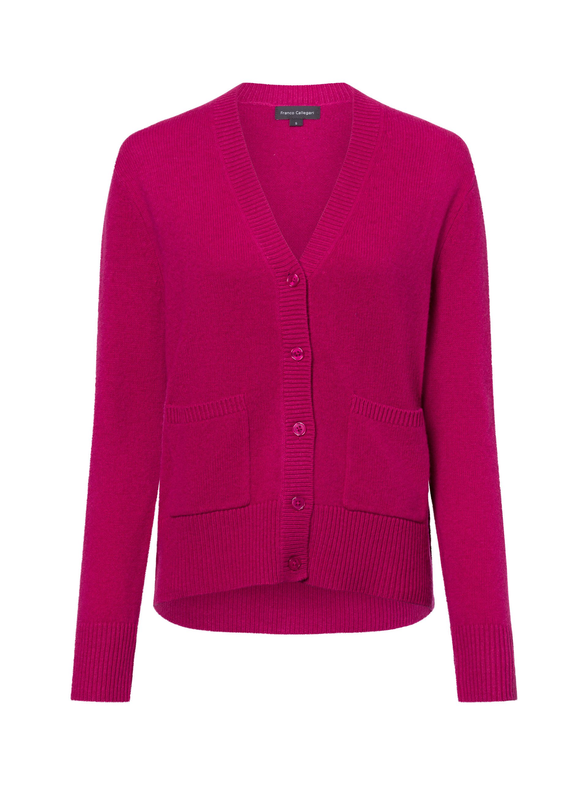 Franco Callegari Strickjacke, Tiefer V-Ausschnitt