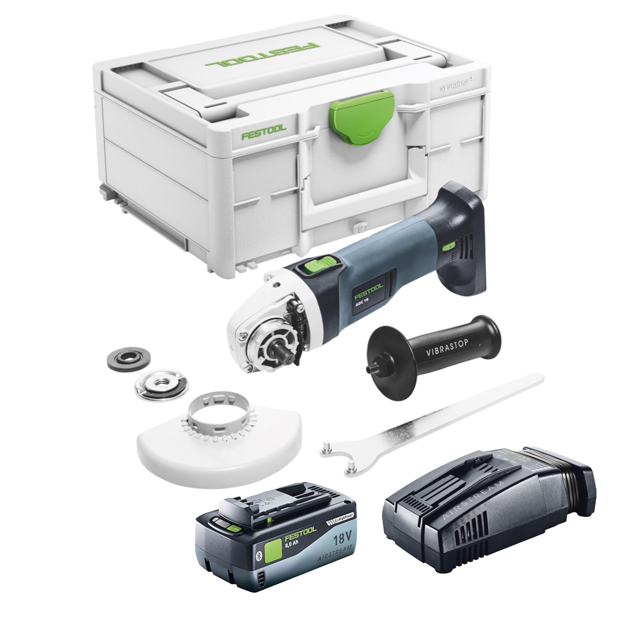 FESTOOL Akku-Winkelschleifer Festool AGC 18-125 EB-Basic Akku Winkelschleifer 18 V 125 mm Brushless