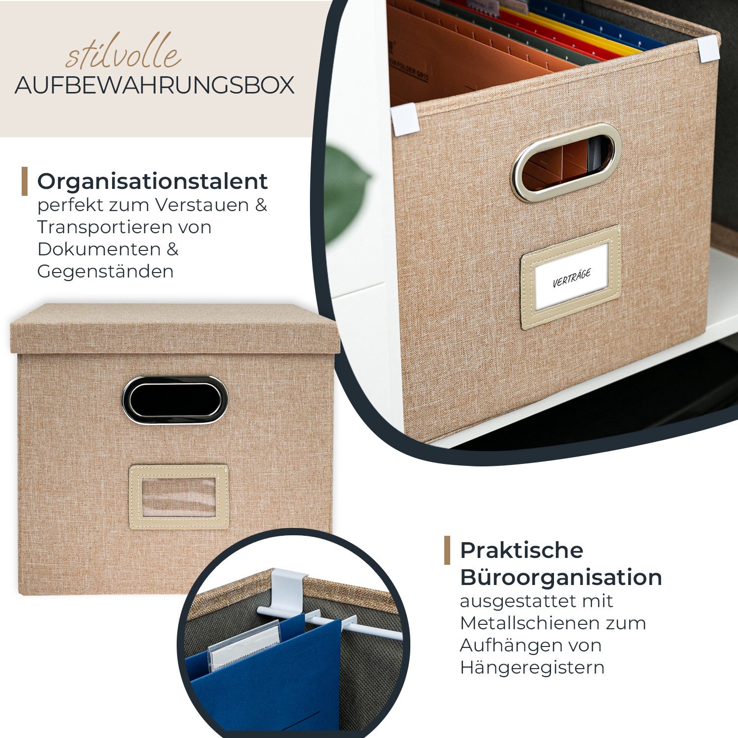 HMF Aufbewahrungsbox Aufbewahrungsbox mit Deckel für günstig online kaufen