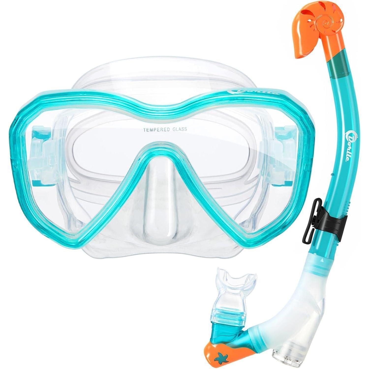 LuxusKollektion Tauchset Kinder Schnorchelset Tauchset mit Premium Dry Schnorchel und Anti-Leck