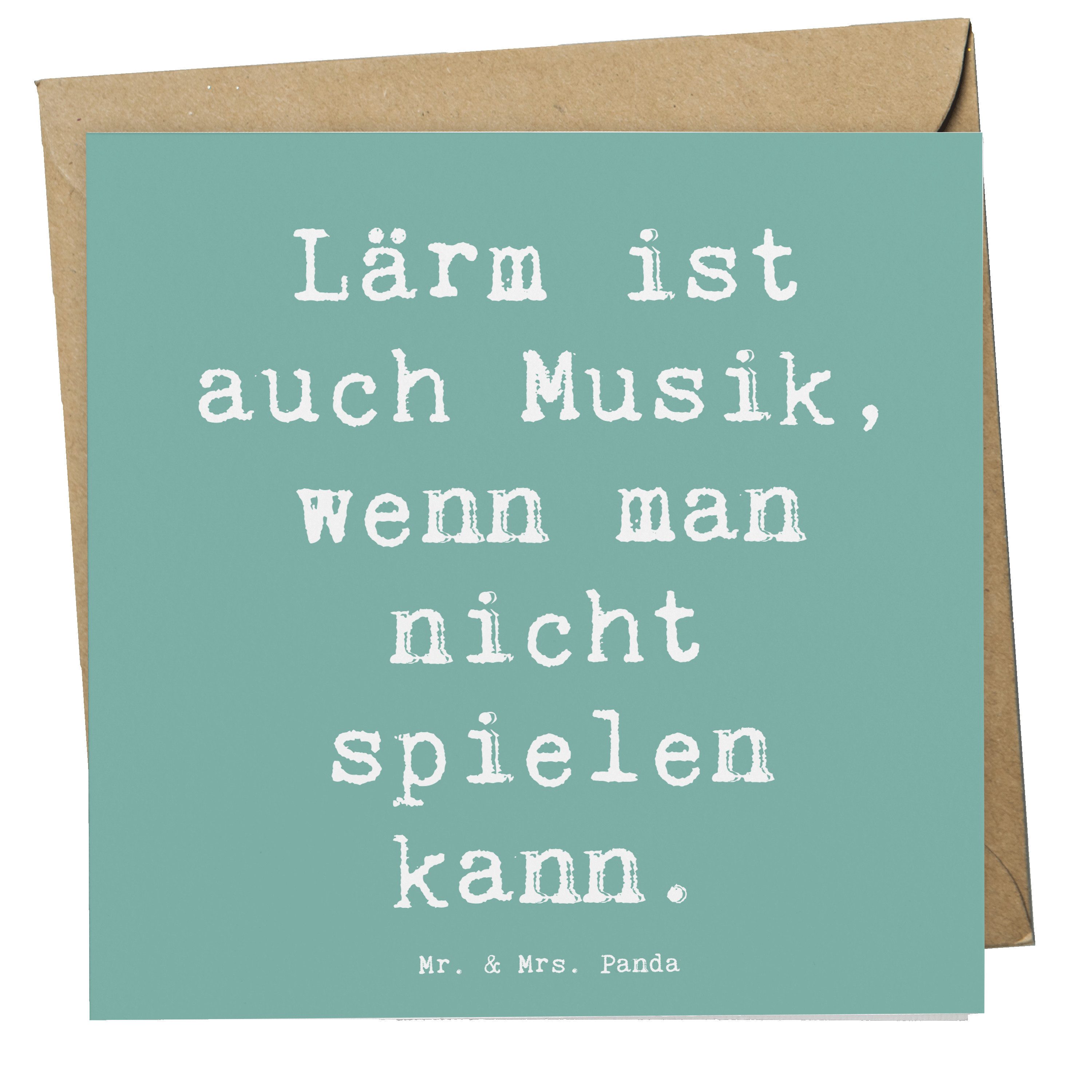 Grußkarte Schlagzeug Lärm - Meeresbrise - Geschenk, Schlagzeuger, Präsenz, Glüc