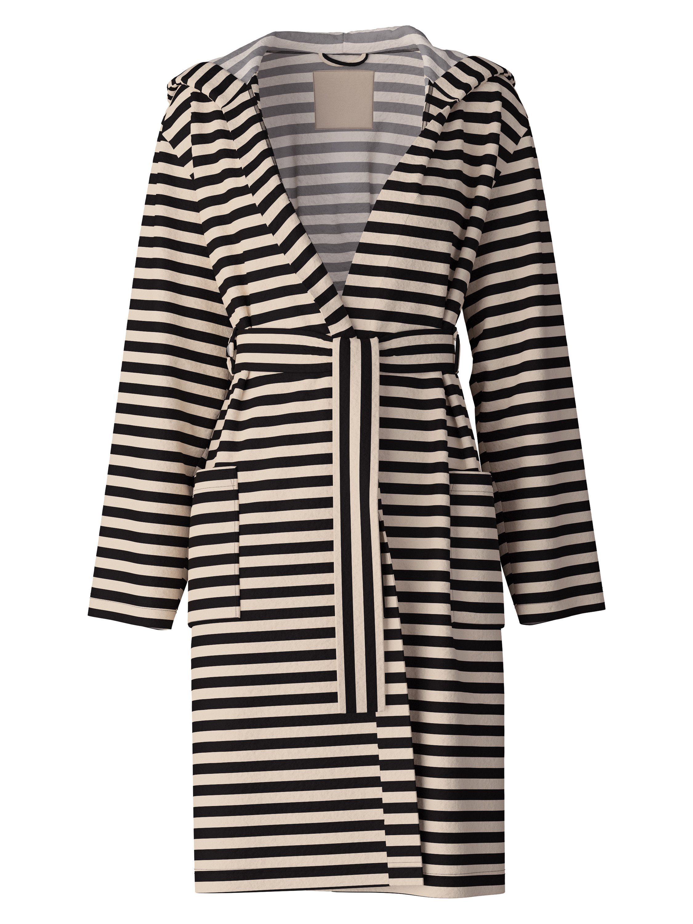 CALIDA Damenbademantel Lounge Stripe Damen, Baumwolle, günstig online kaufen