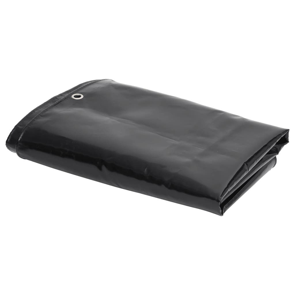 vidaXL Schutzplane Planen Schwarz 2 x 3 m Canvas mit PVC-Beschichtung (1-St)