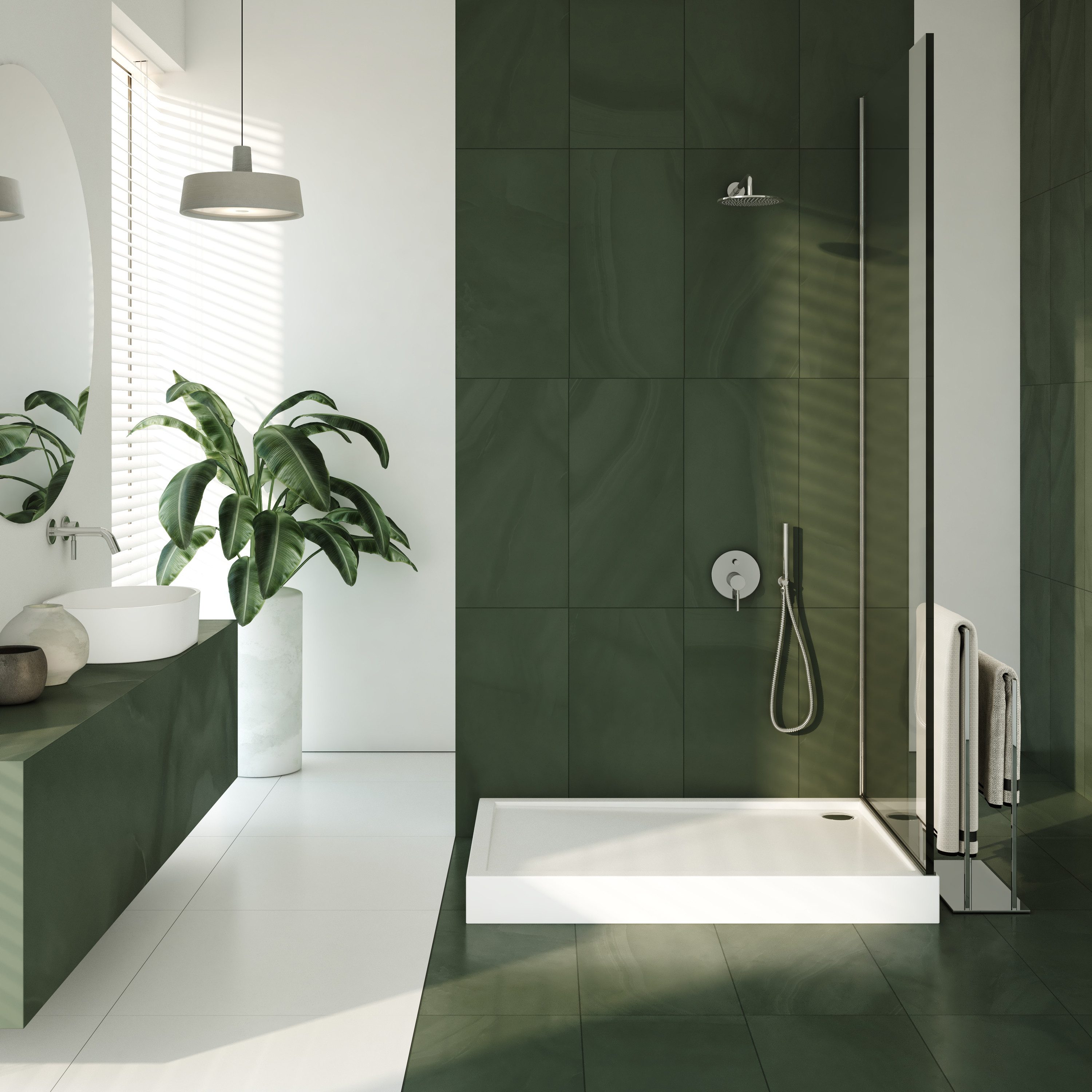 Aquabad® Duschwanne ULTIMA, Rechteck, Acryl, 1-St., Duschwanne + Ablaufgarn günstig online kaufen