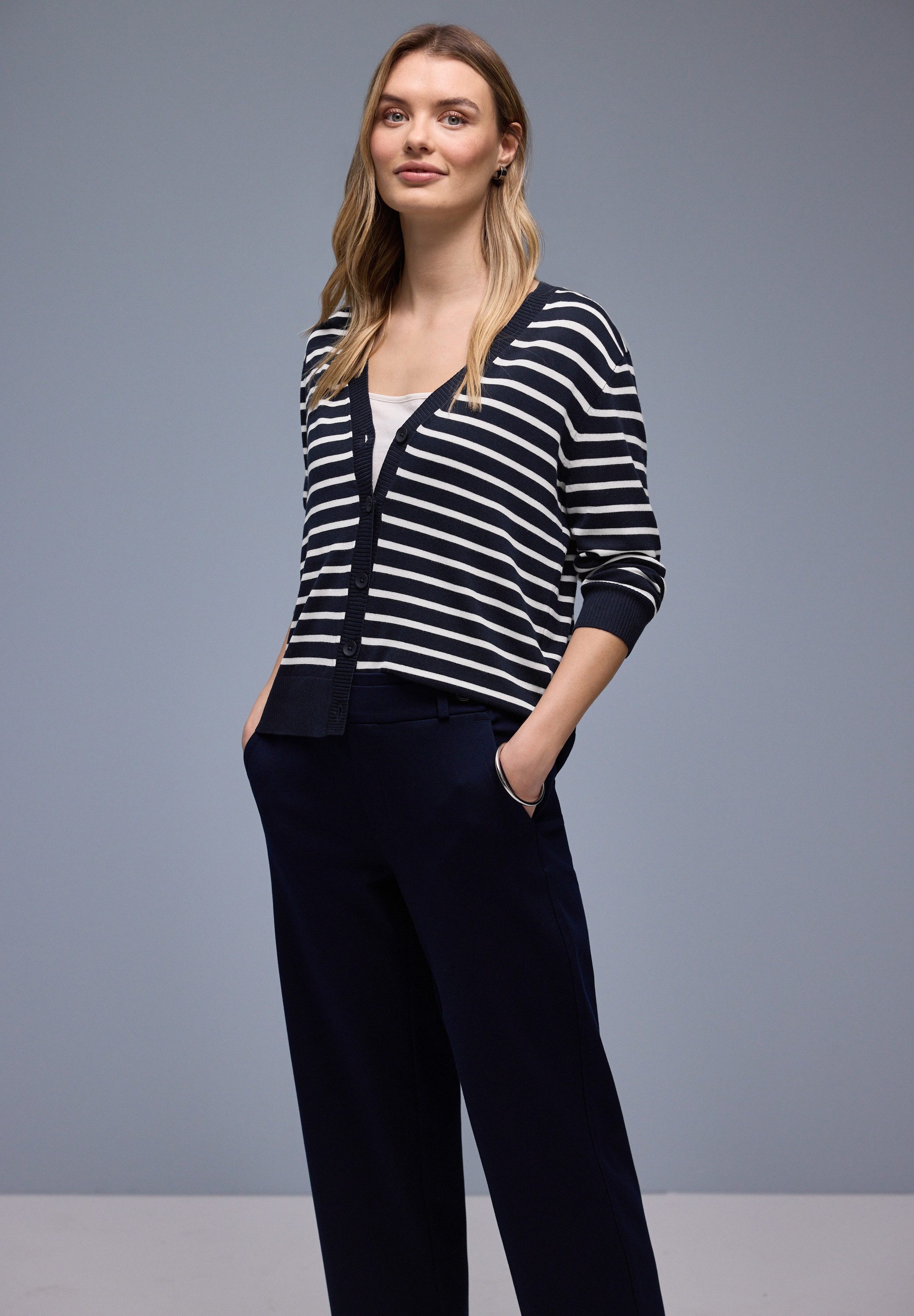 STREET ONE Cardigan mit V-Ausschnitt