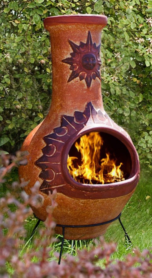 1a Direktimport Feuerstelle Wunderschöner, original mexikanischer Aztekenofen Terrassenofen - Hand, Das Original aus Mexiko - für viele Jahre Lagerfeueratmosphäre