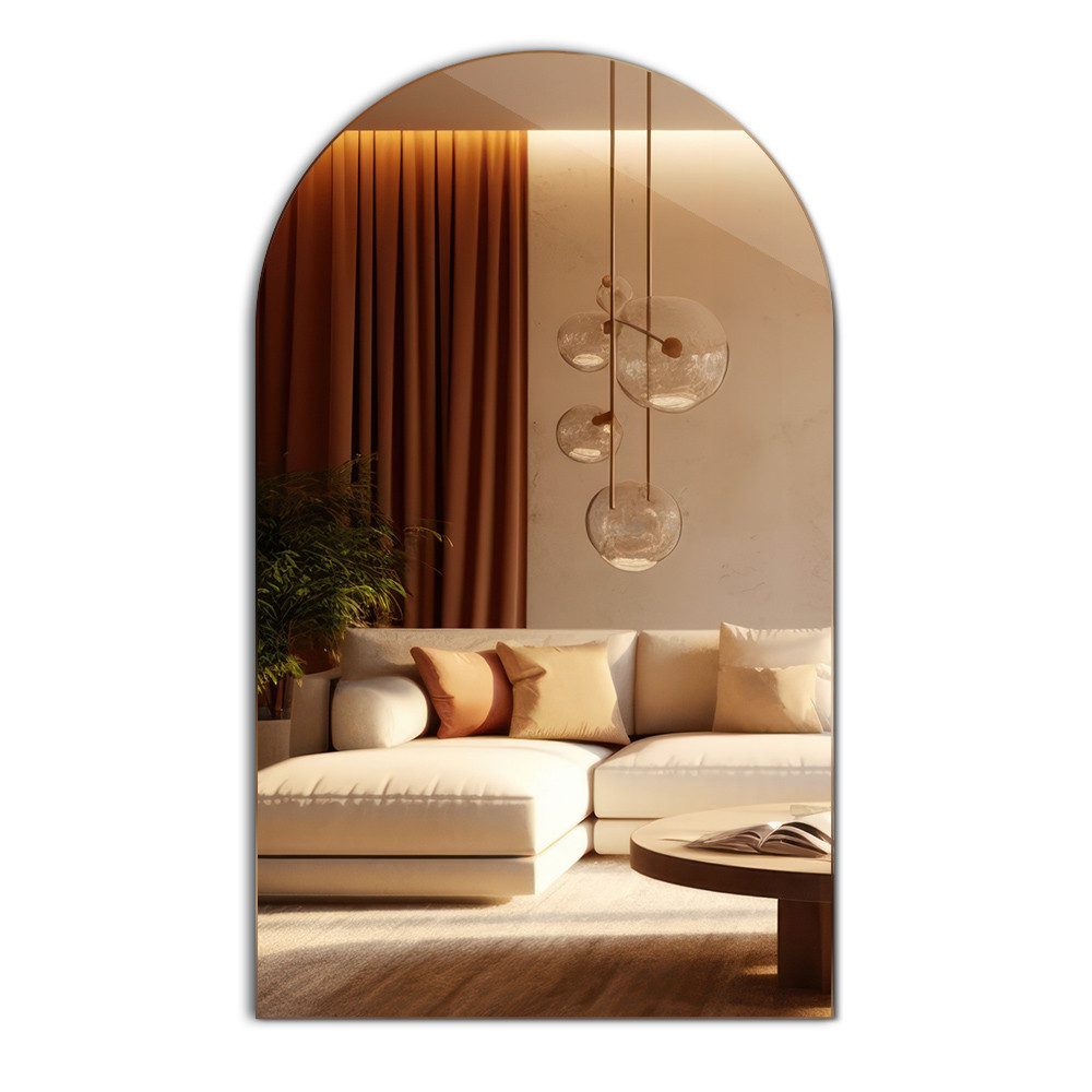 Tulup Dekospiegel Deko Spiegel Ovaler Wand Modern Glas Kosmetikspiegel Loft günstig online kaufen