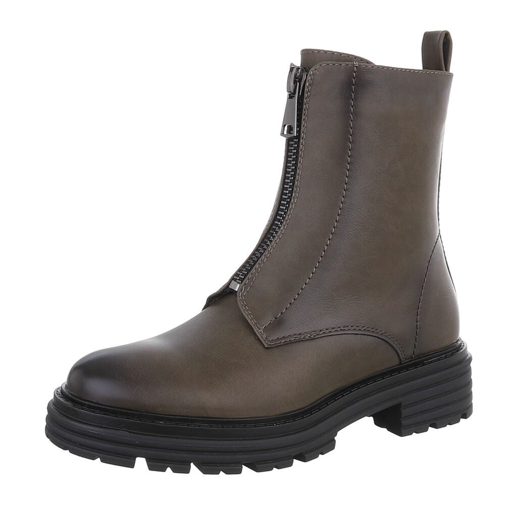 Ital-Design Damen Freizeit Plateaustiefelette (87531875) Blockabsatz günstig online kaufen