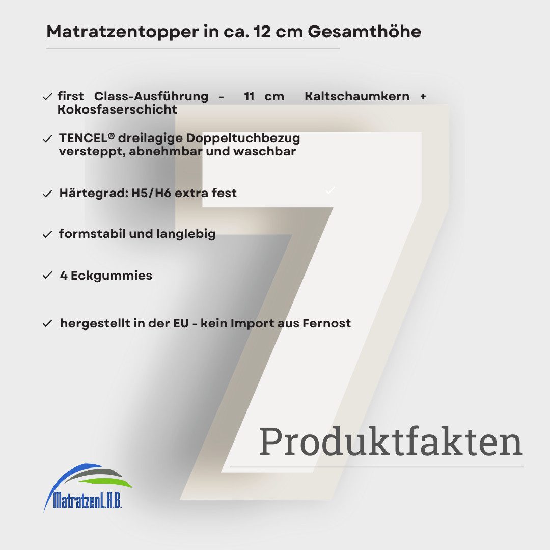 MatratzenL.A.B®, Topper TENCEL™ Lyocell Premium Bezug H5 & H6 extra fest, 1 günstig online kaufen