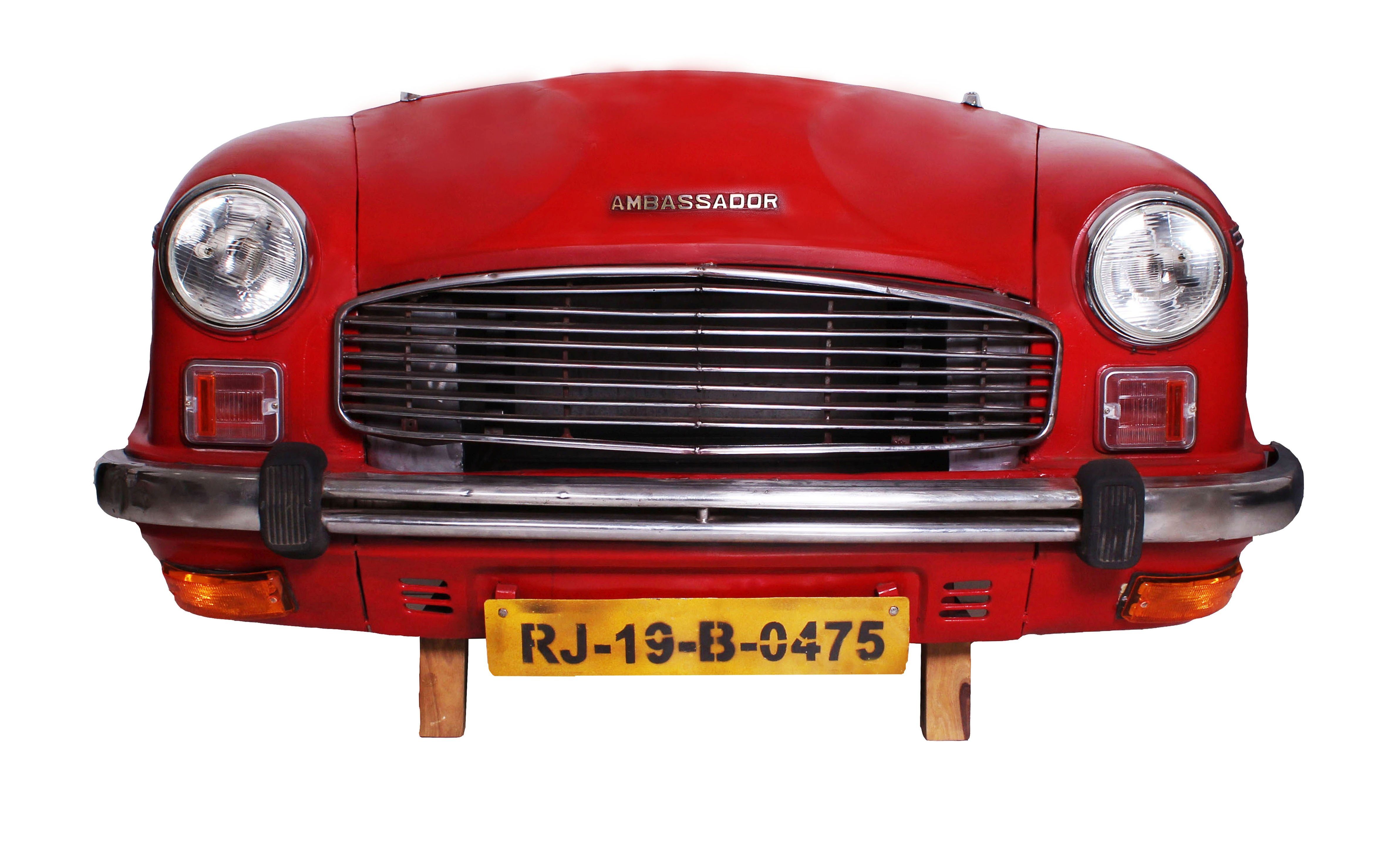 SIT Мебліblende (2 St), Recycelte Auto-Front, innen mit einem Edelstahl-Gasgrill