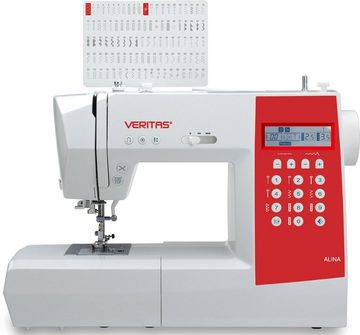 Veritas Computer-Nähmaschine Alina, 90 Programme, automatische Vernähfunktion, Overlock-Fuß inkl.