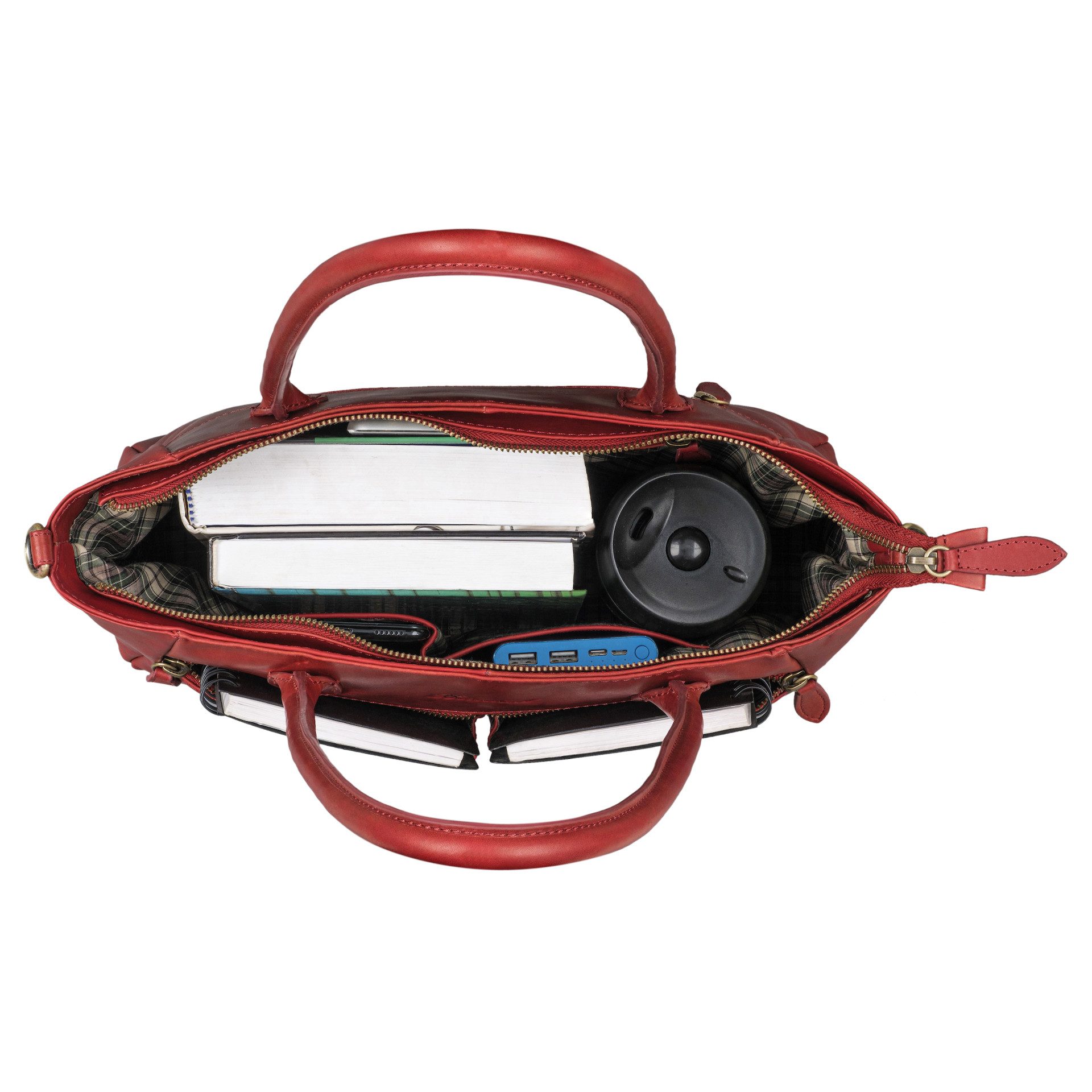 Benthill Handtasche Damen Echt Leder Damentasche Shopper Umhängetasche Schultertasche, Schultergurt / Umhängegurt Reißverschlussfach