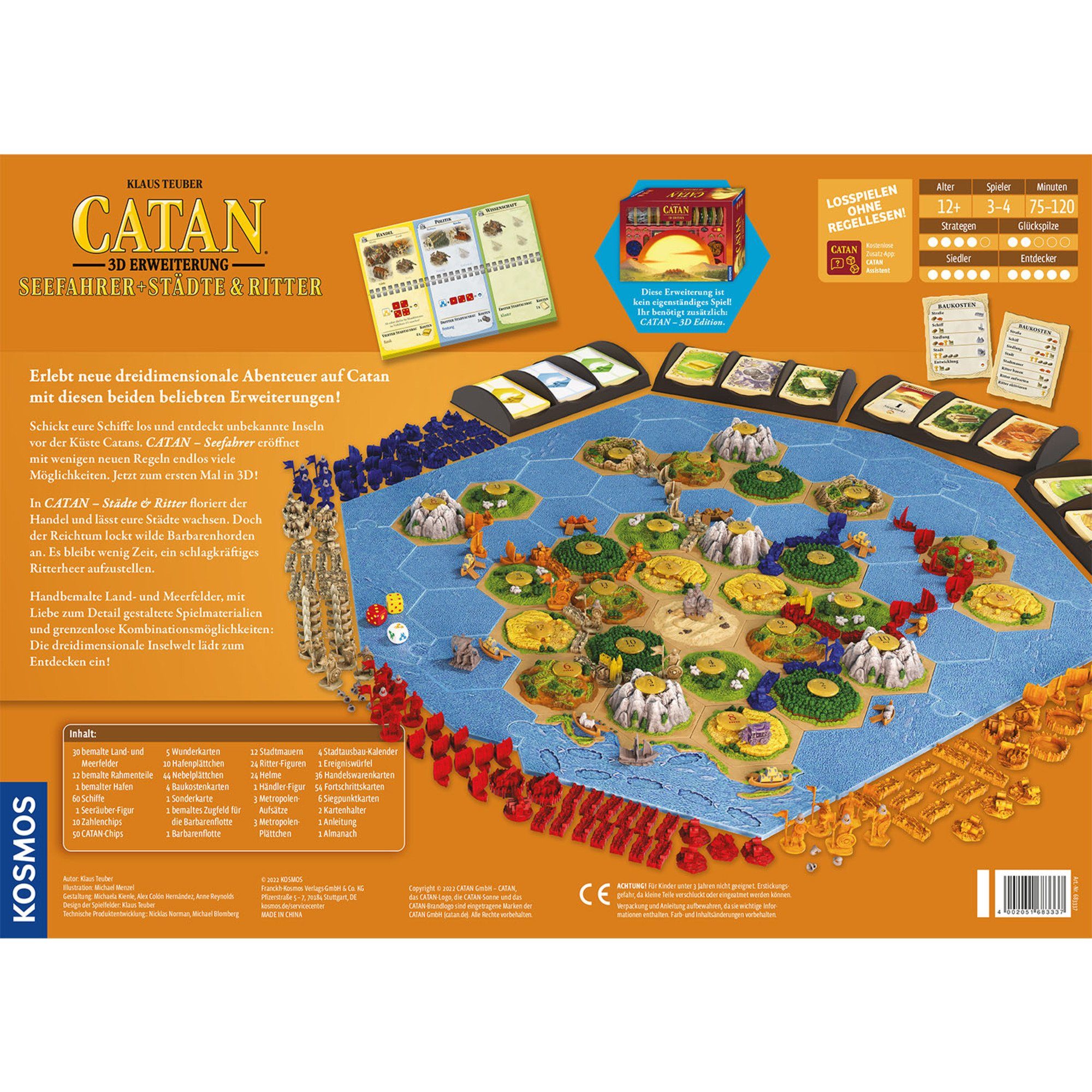 Kosmos Spiel Kosmos CATAN 3D - Seefahrer + Städte & Ritter