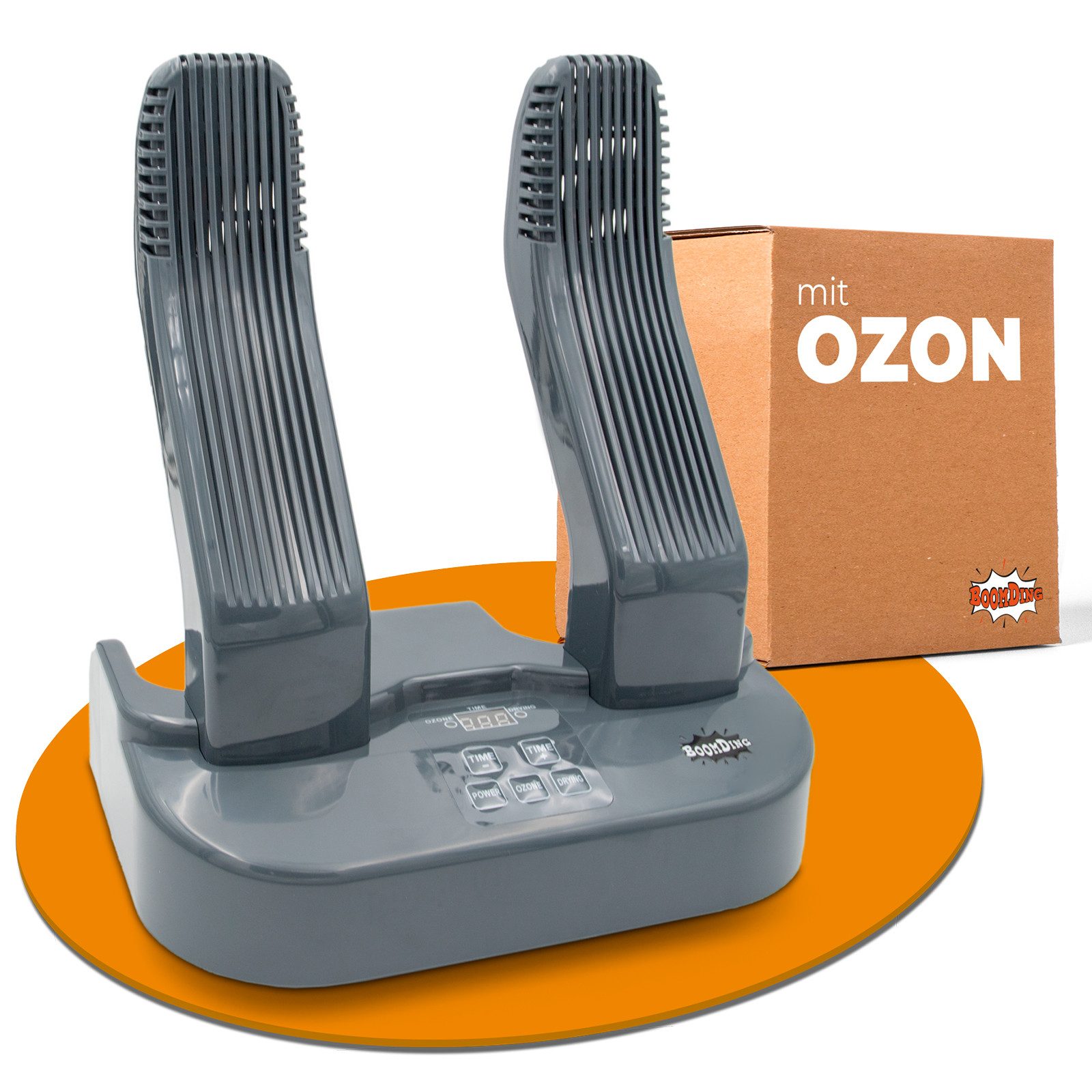 BoomDing Schuhtrockner BoomDing Frische Schuhe in 30 Minuten Antibakteriell mit OZON, Zur Desinfektion, hilft Gerüche, Pilze und Bakterien zu bekämpfen