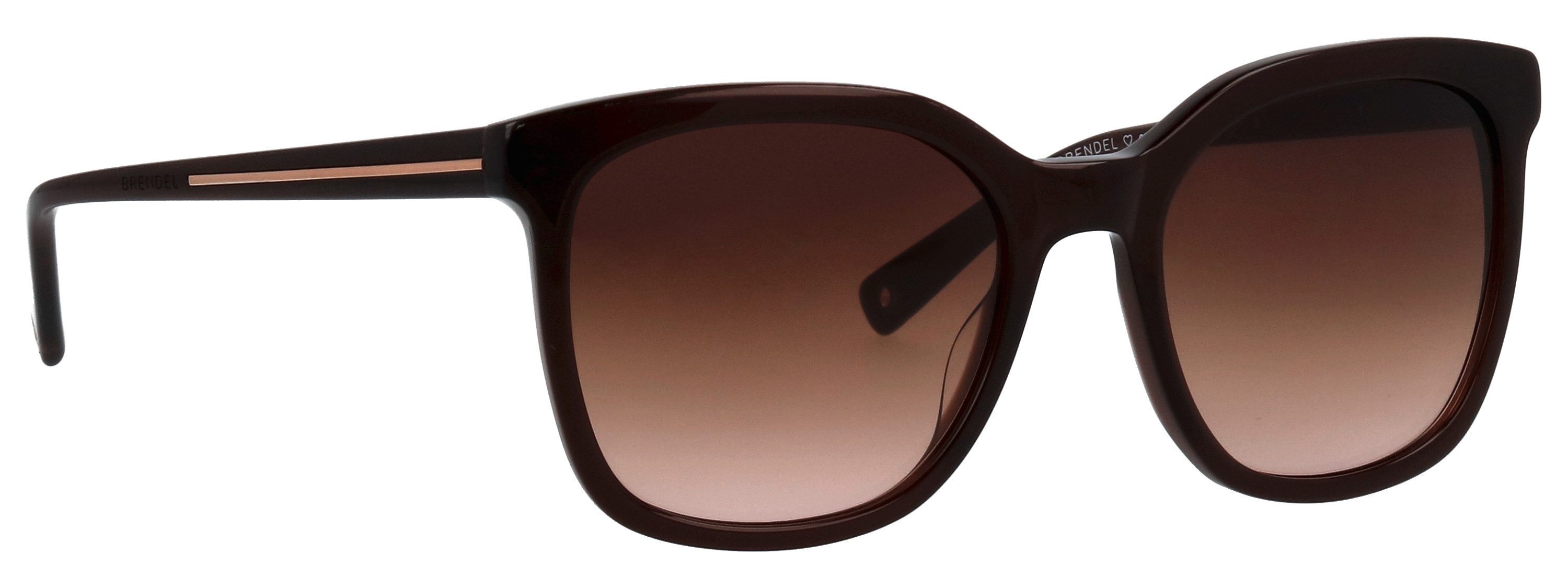 BRENDEL eyewear Sonnenbrille Modell 906207 Form Karree/Eckig, Logoschriftzug auf Bügel, Kunststofffassung