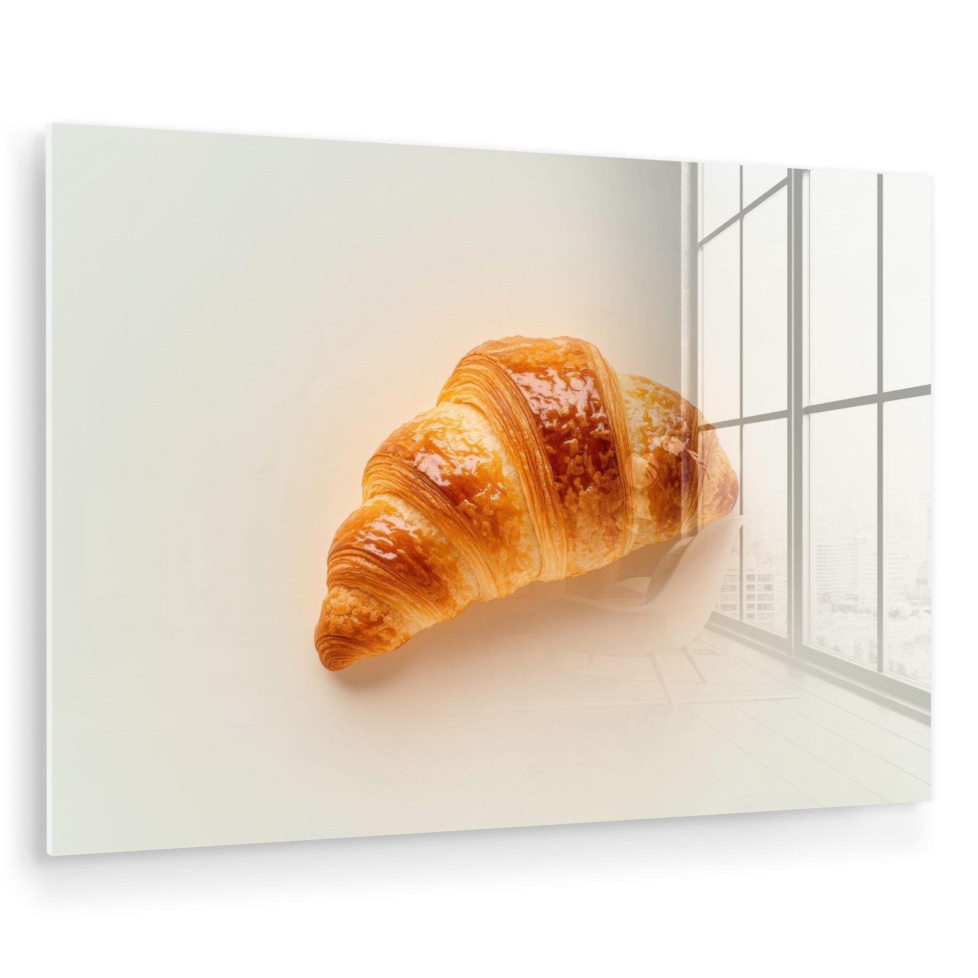 MuchoWow Acrylglasbild Croissant - Brot - günstig online kaufen