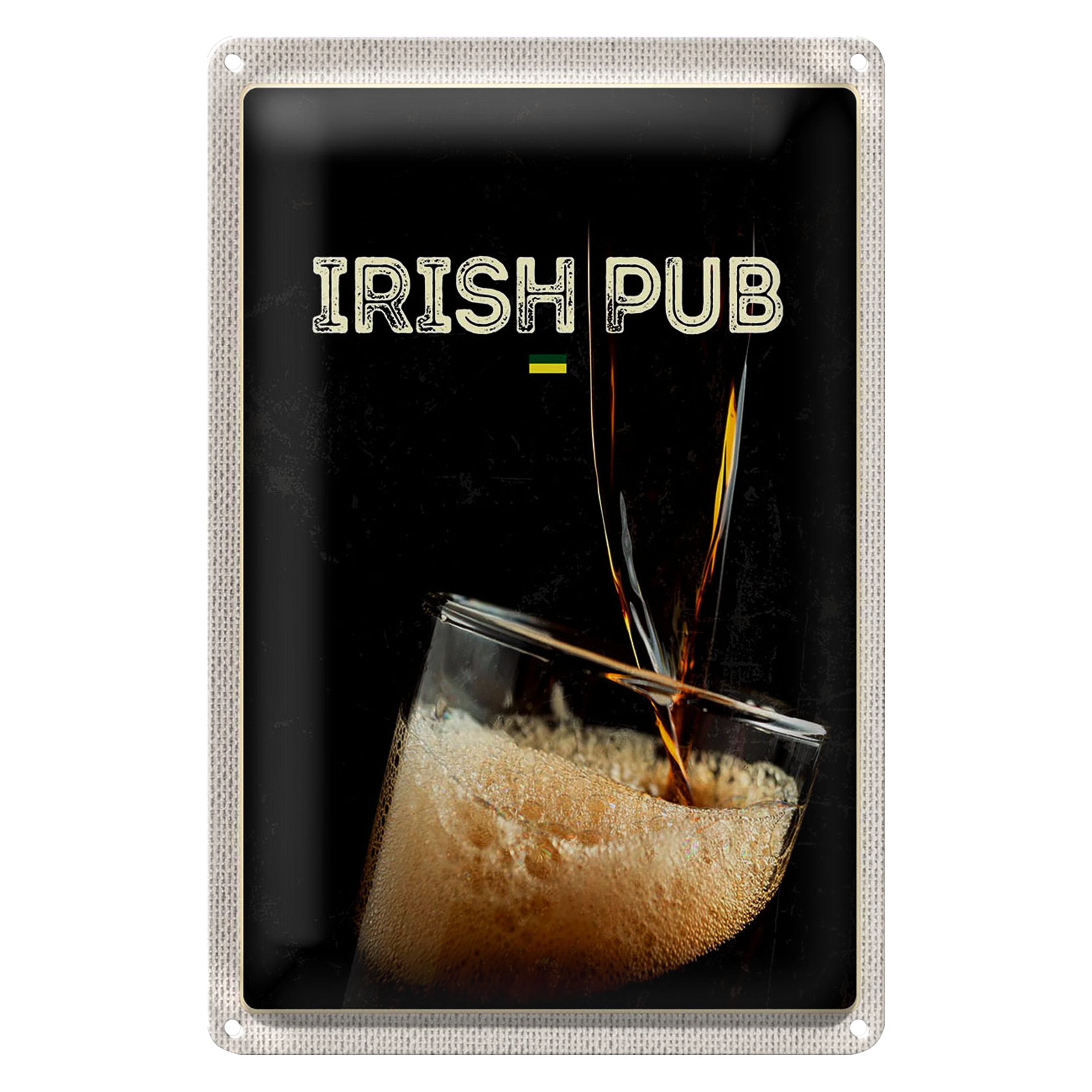 Roomando Metallschild Blechschild Reise 20x30cm Irland Bier feiern