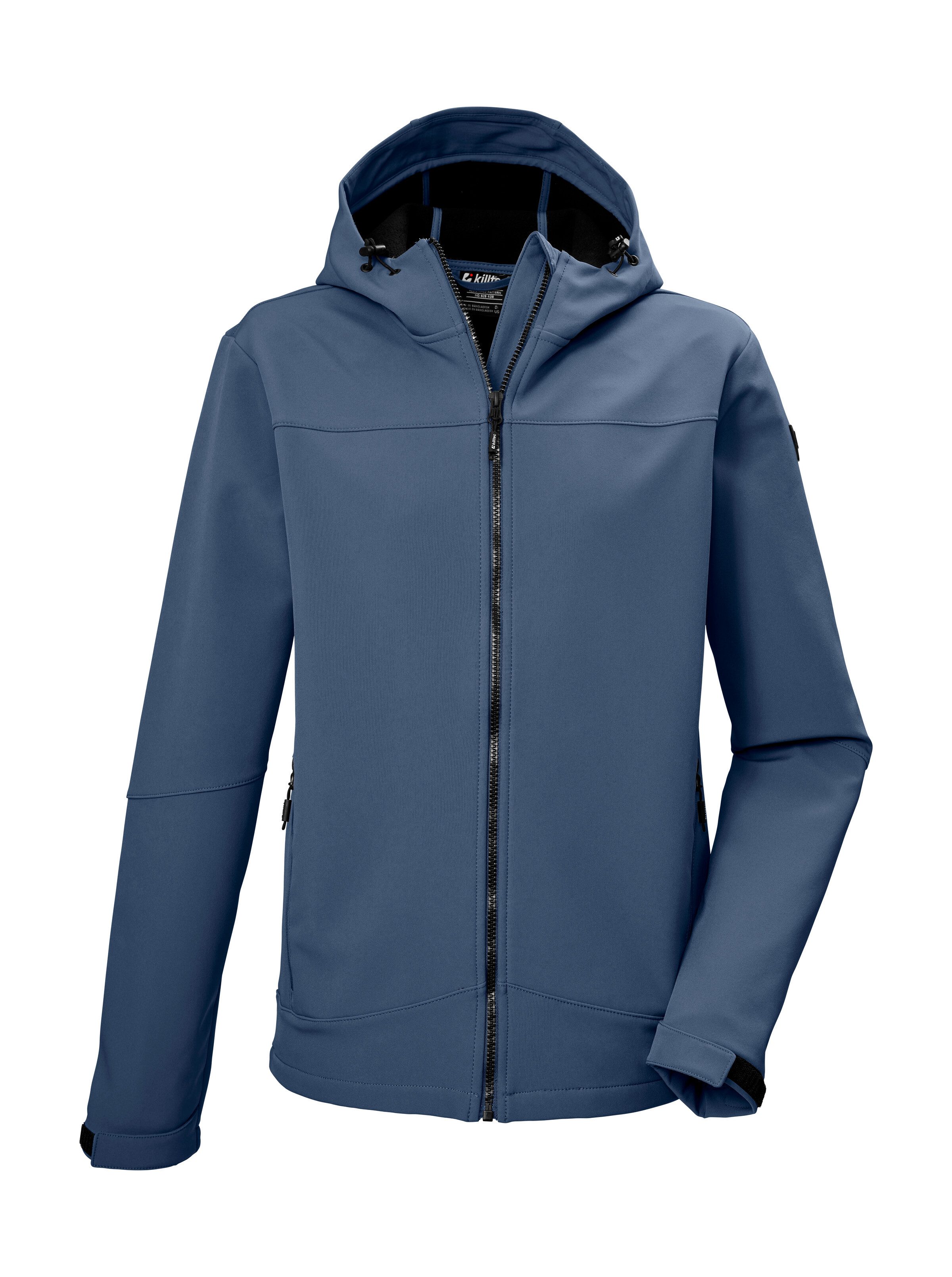Killtec Softshelljacke KOS 482 MN SFTSHLL JCKT Wasserabweisende Herren Softshelljacke mit regulierbarer Kapuze