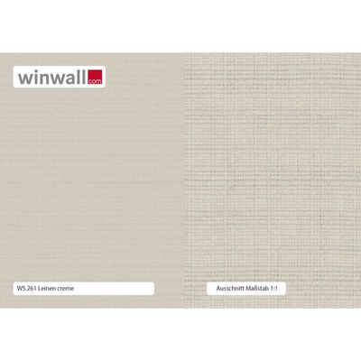winwall Duschrückwand Duschrückwände ALU-Verbundplatte Dekor: Leinen Creme, (1-tlg), Wandverkleidung aus Alu