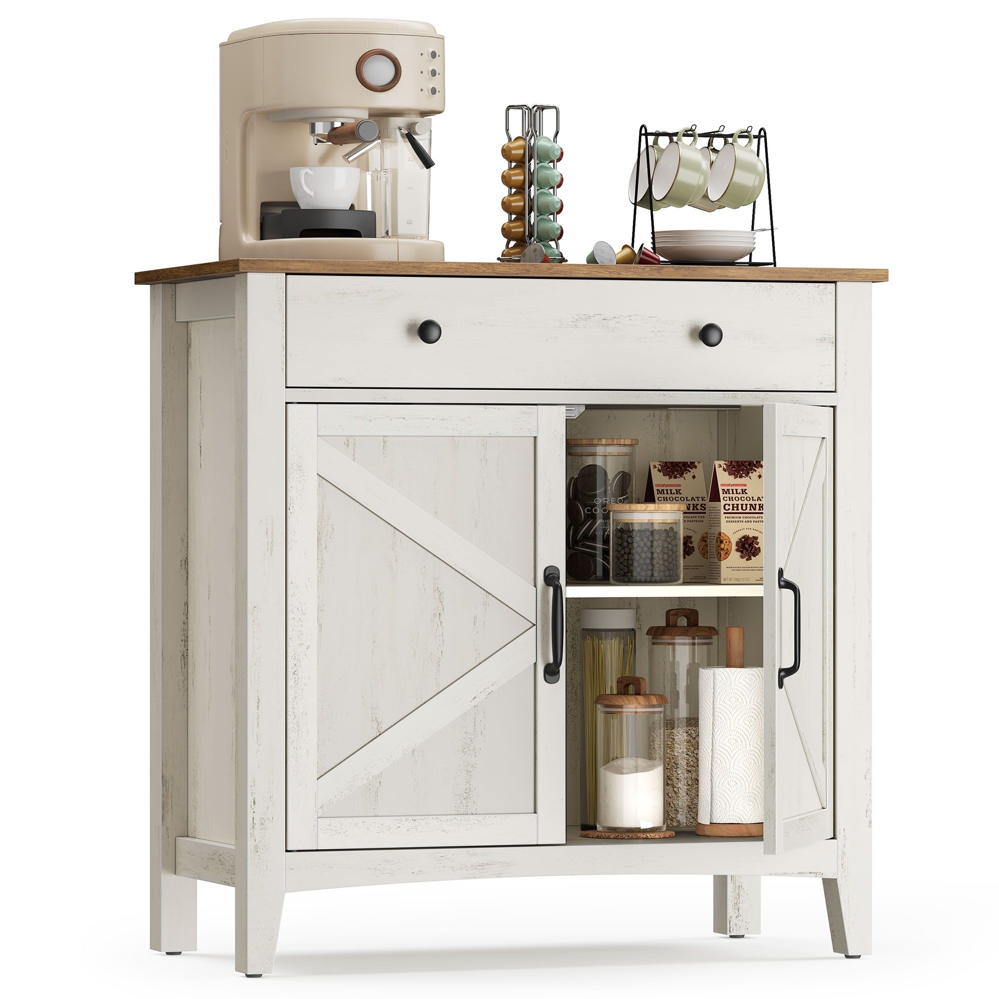 VASAGLE Sideboard (für Wohnzimmer Küche Esszimmer, günstig online kaufen