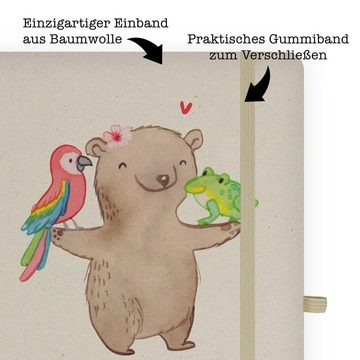 Mr. & Mrs. Panda Notizbuch Tierwirtin Herz - Transparent - Geschenk, Farmerin, Bauernhof, Tiere, Mr. & Mrs. Panda, Handgefertigt