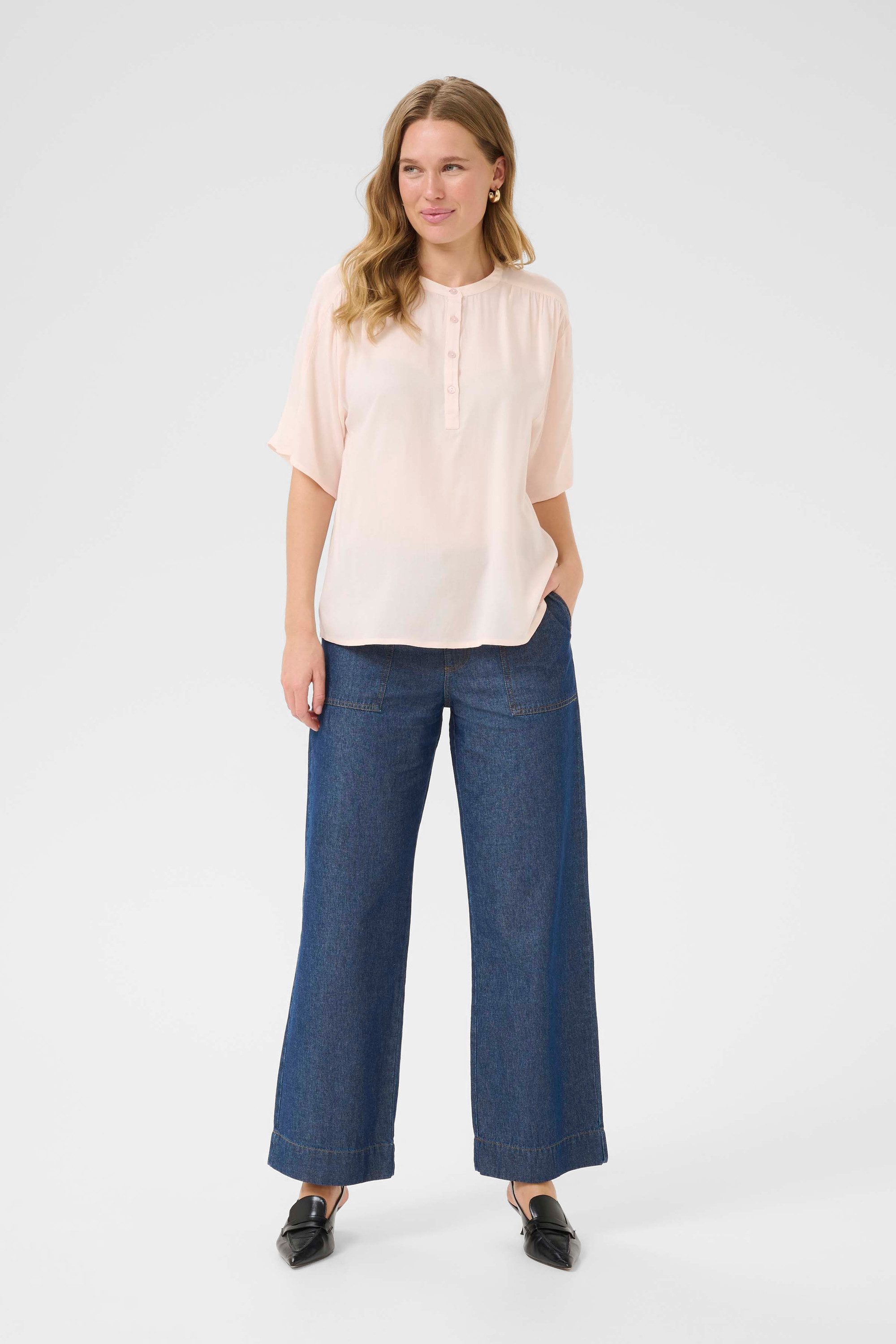 Kurzarmbluse Kurzarm-Bluse BPcharlotte