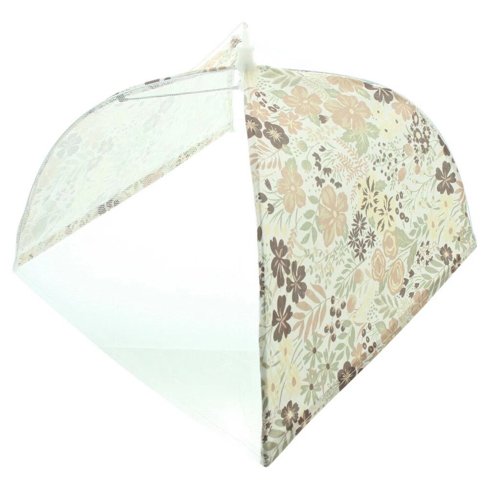 Home-trends24.de Abdeckhaube Insektenschutzhaube Haube Blütenprint Faltbar Abdeckhaube 2er Set, Faltbar