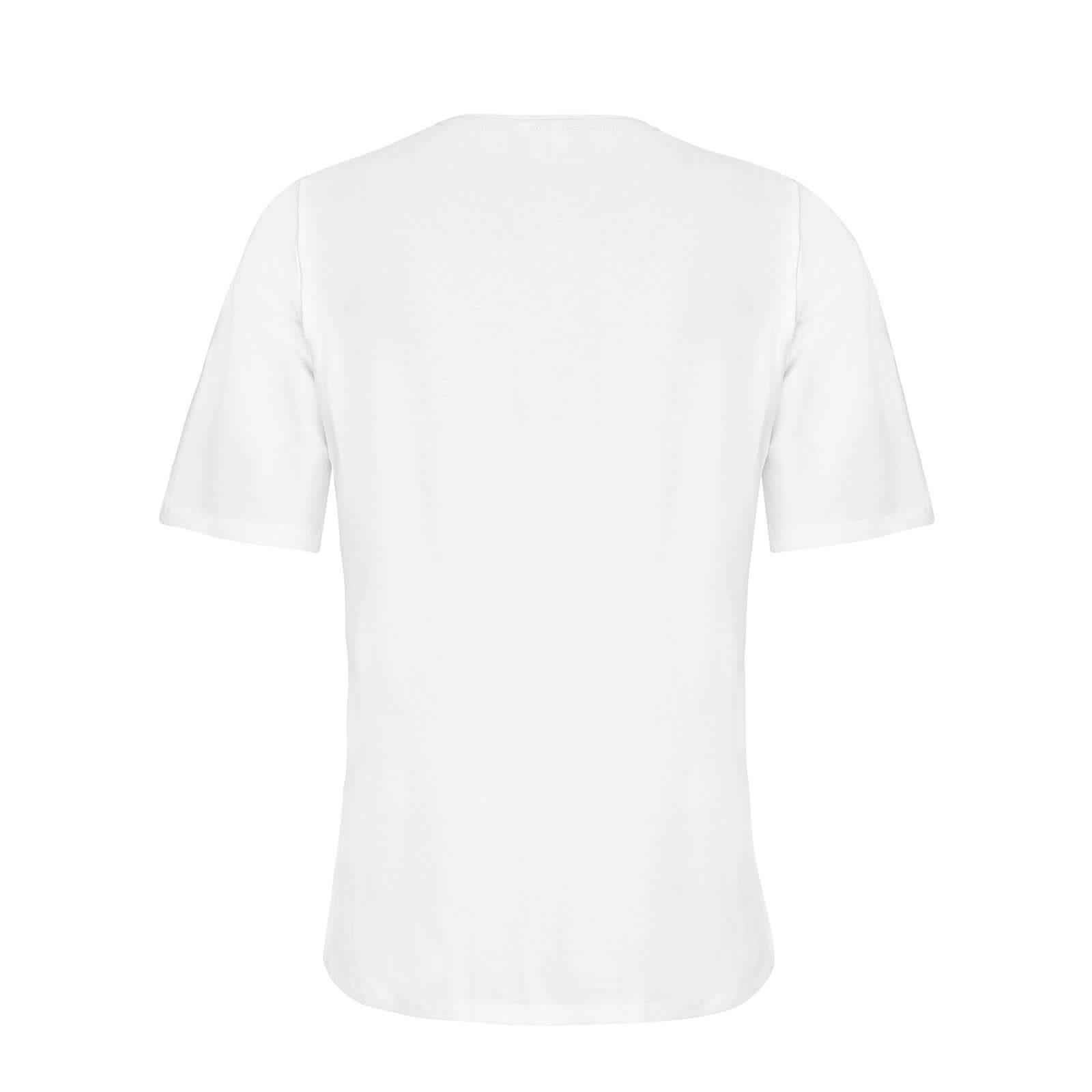 modAS T-Shirt 46113 Damen Kurzarmshirt mit Anker-Streifen-Print - Maritimes Rundhalsshirt
