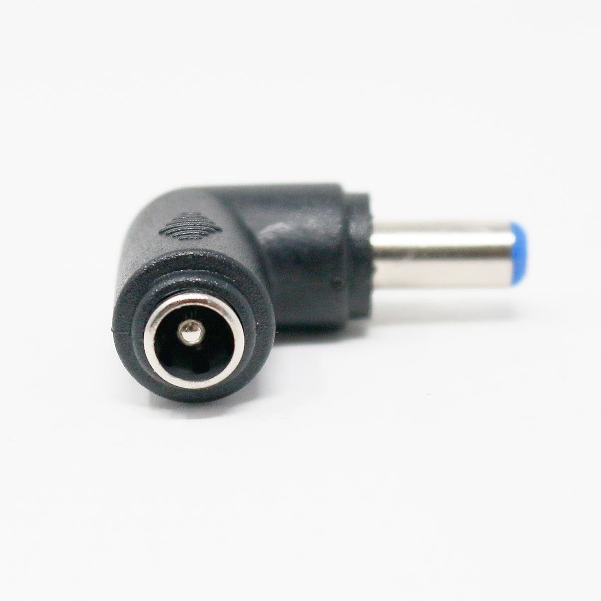 world-trading-net Rundstecker DC Eck-Adapter, 2,1mm Stecker zu 2,1mm Buchse, 90°