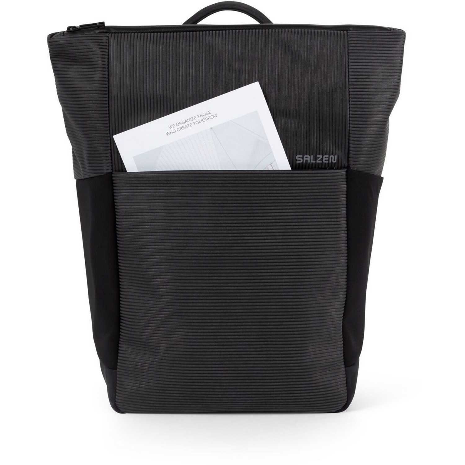 Salzen Rucksack Rucksack Vertiplorer Leather Aligned Smoke