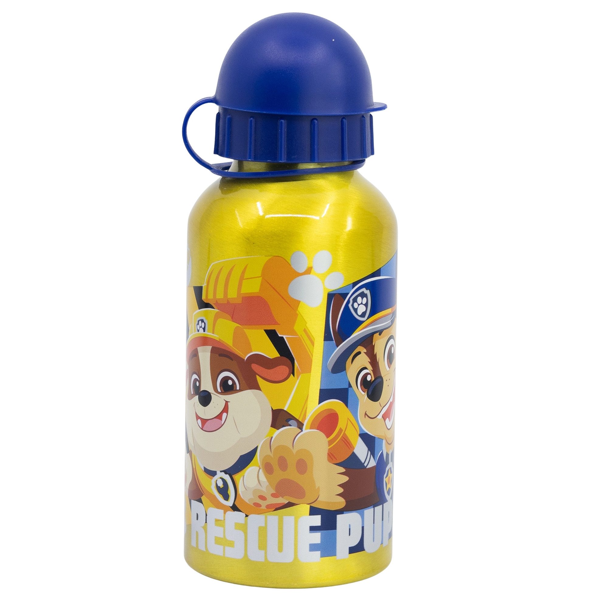 PAW PATROL Lunchbox Paw Patrol Chase 2 tlg Kinder Set Brotdose Alu Trinkflasche 400 ml, (Spar-Set, 2-tlg., Spar-Set)