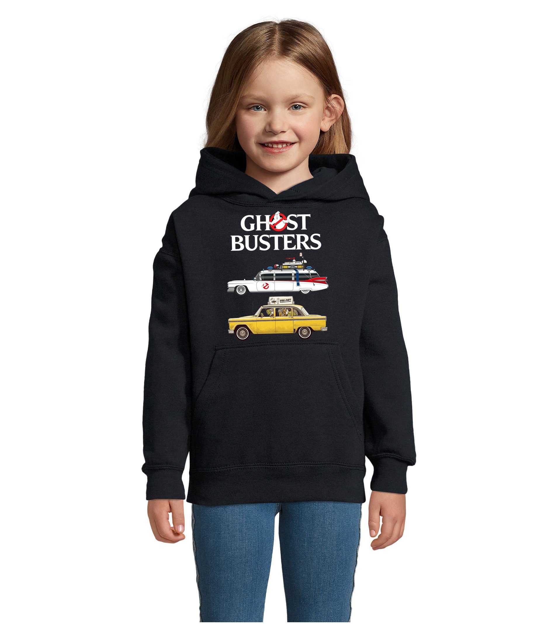 Kinder Cars & Film Brownie Geisterjäger Blondie Ghostbusters Ghost mit Navyblau Auto Geister Hoodie Kapuze