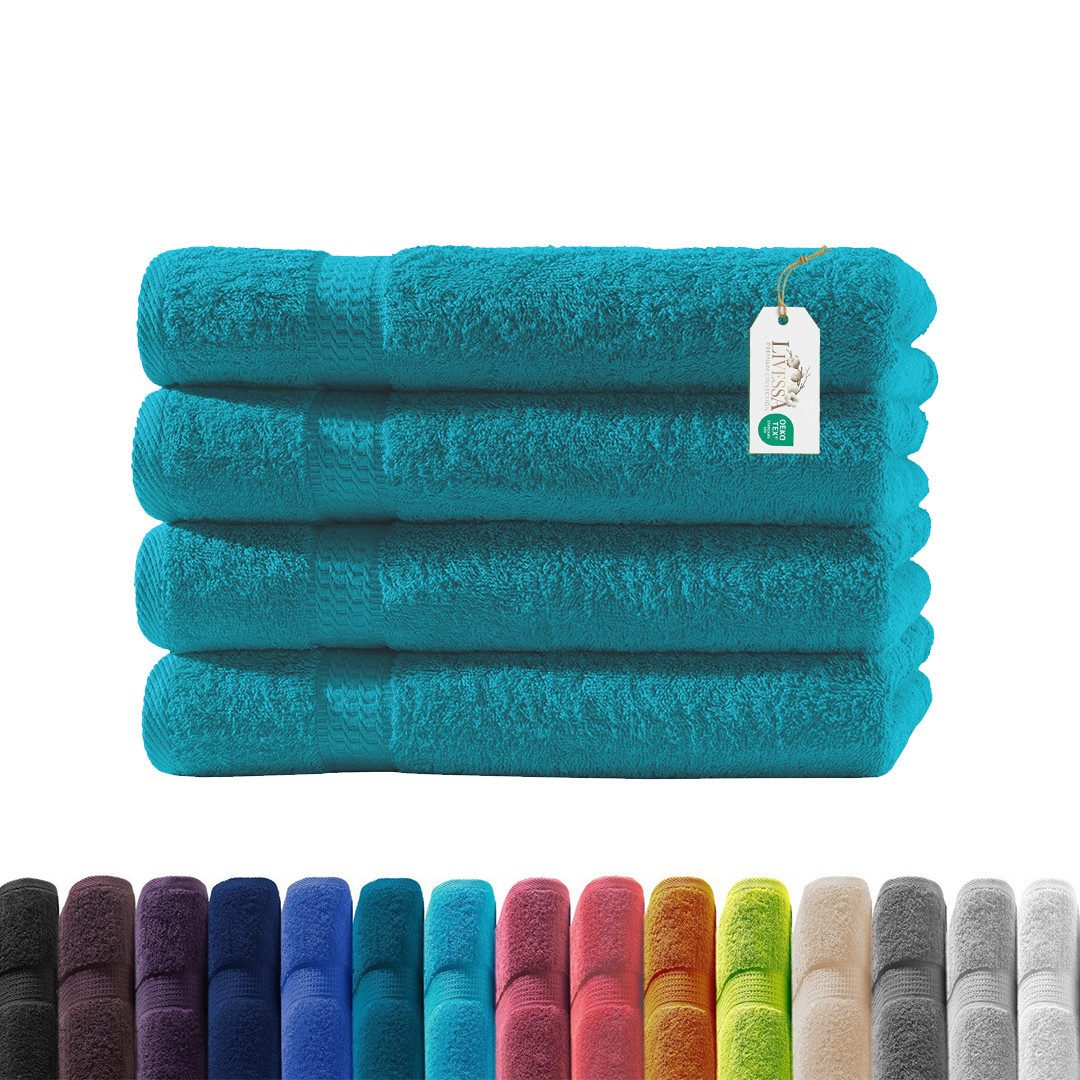 livessa Handtücher Frottiertücher Elegance - Handtuch - Duschtuch - Badetuch - Gästetuch, Luxuriöse Qualität der Spitzenklasse, aus 100% Baumwolle – 500 g/m².