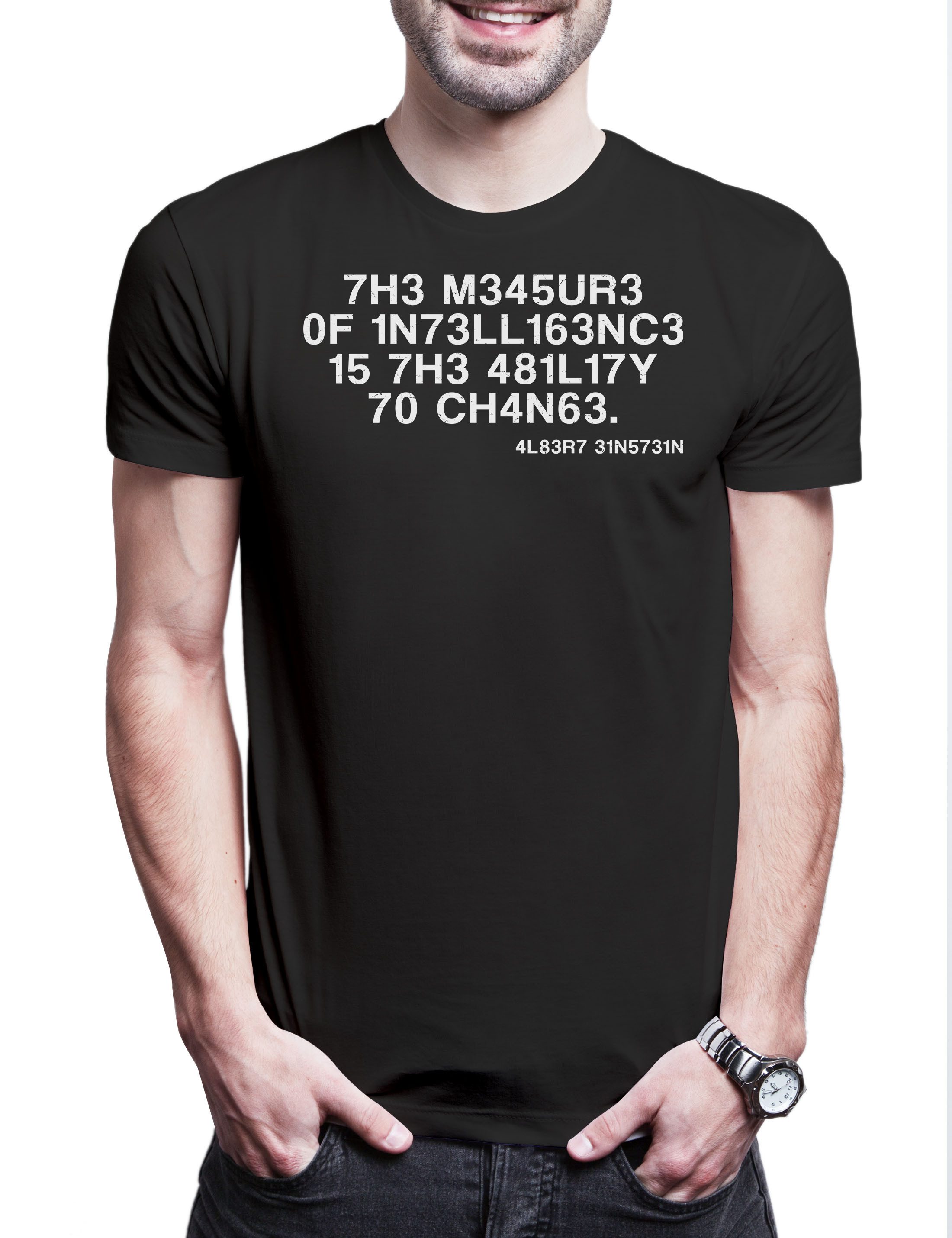 Urban Backwoods Print-Shirt Einstein The Measure Of Intelligence Herren T-S günstig online kaufen