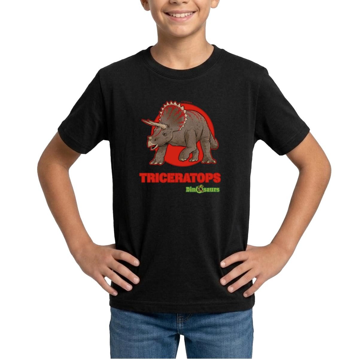 T-Shirt Dinosaurier Triceratops Pflanzenfresser Teenager T-Shirt