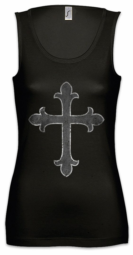 Urban Backwoods Tanktop Christian Cross I Ärmelloses Damen T-Shirt Christliches Kreuz Jesus Messias Christentum Christus INRI