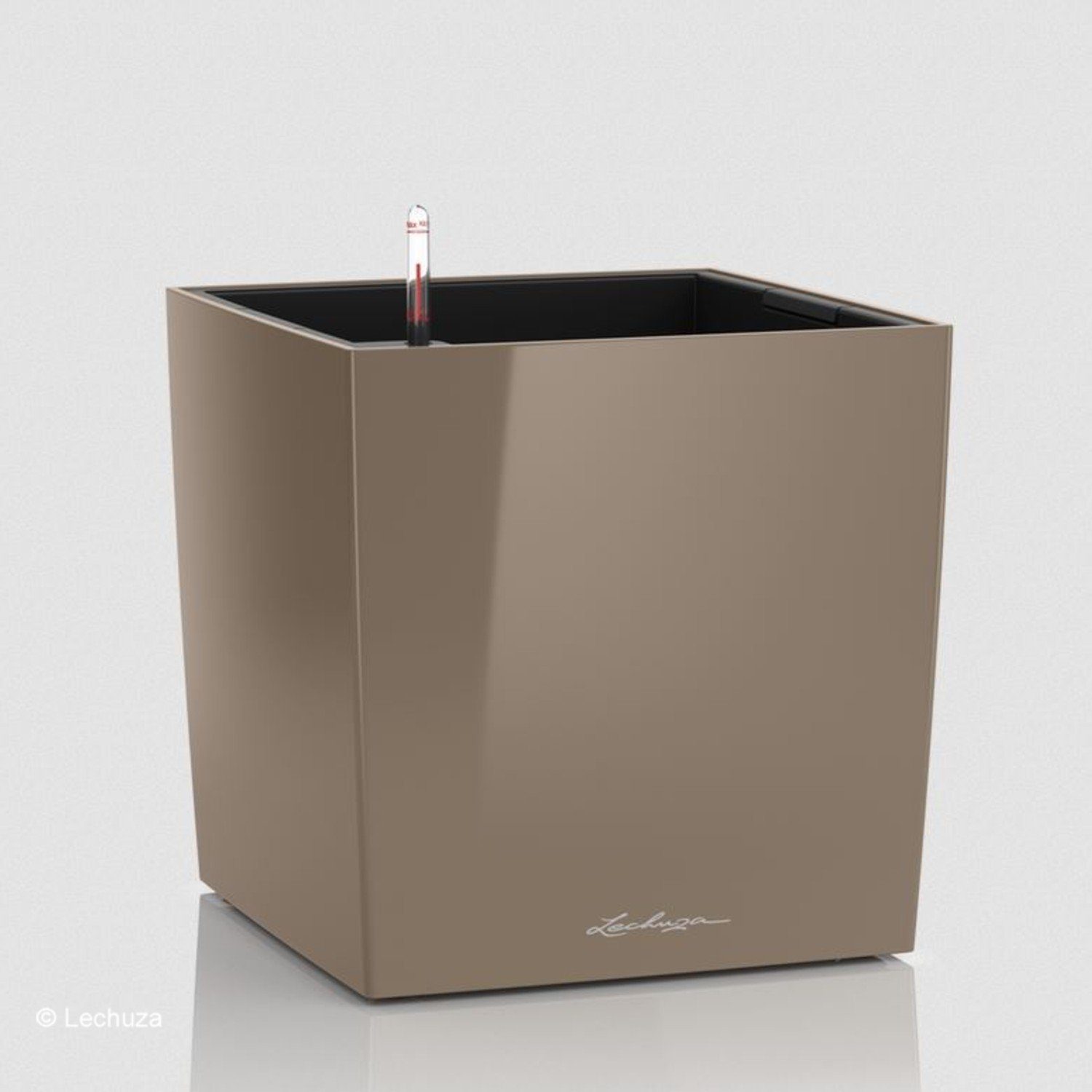 Lechuza® Pflanzkübel »Lechuza Pflanzgefäß Cube 30 taupe hochglanz 16465