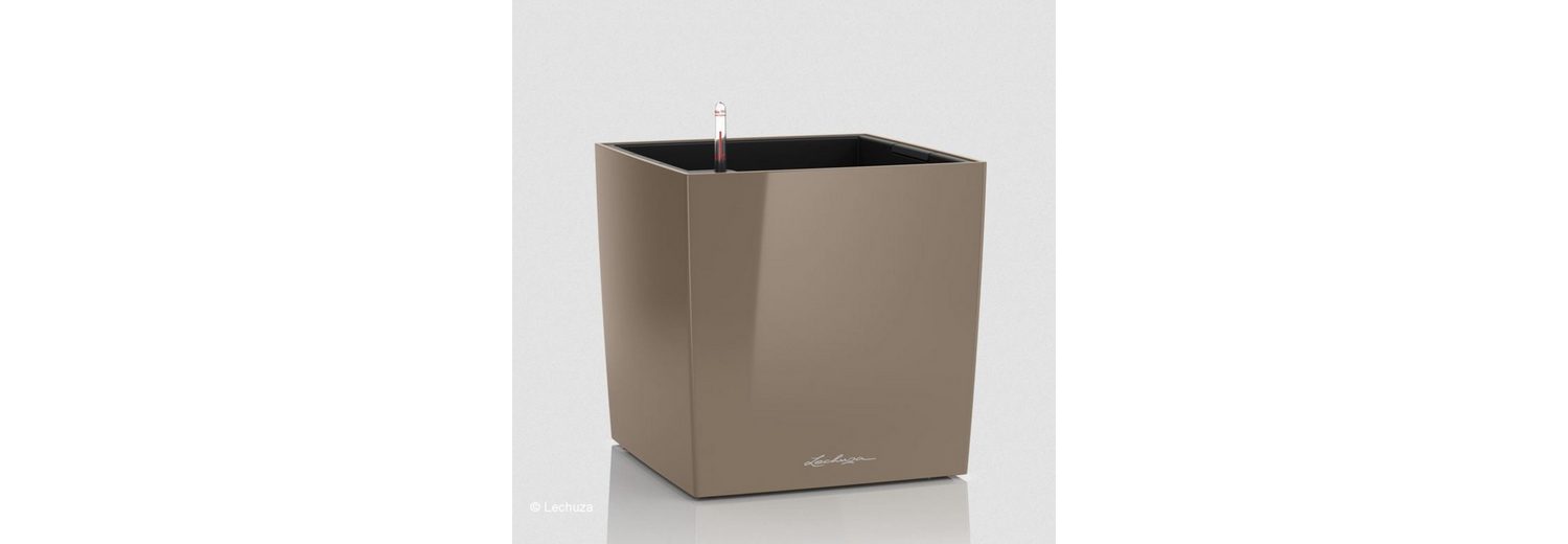 Lechuza® Pflanzkübel »Lechuza Pflanzgefäß Cube 30 taupe hochglanz 16465