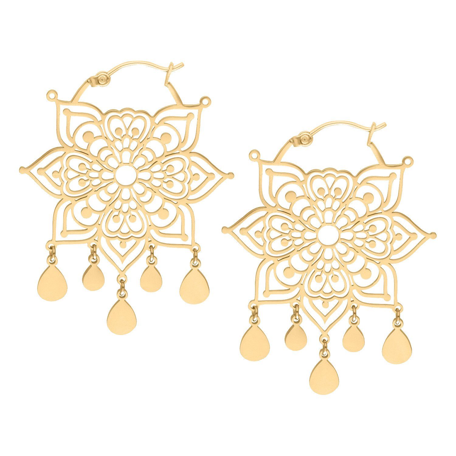 Paar Ohrhänger Mandala Hoops