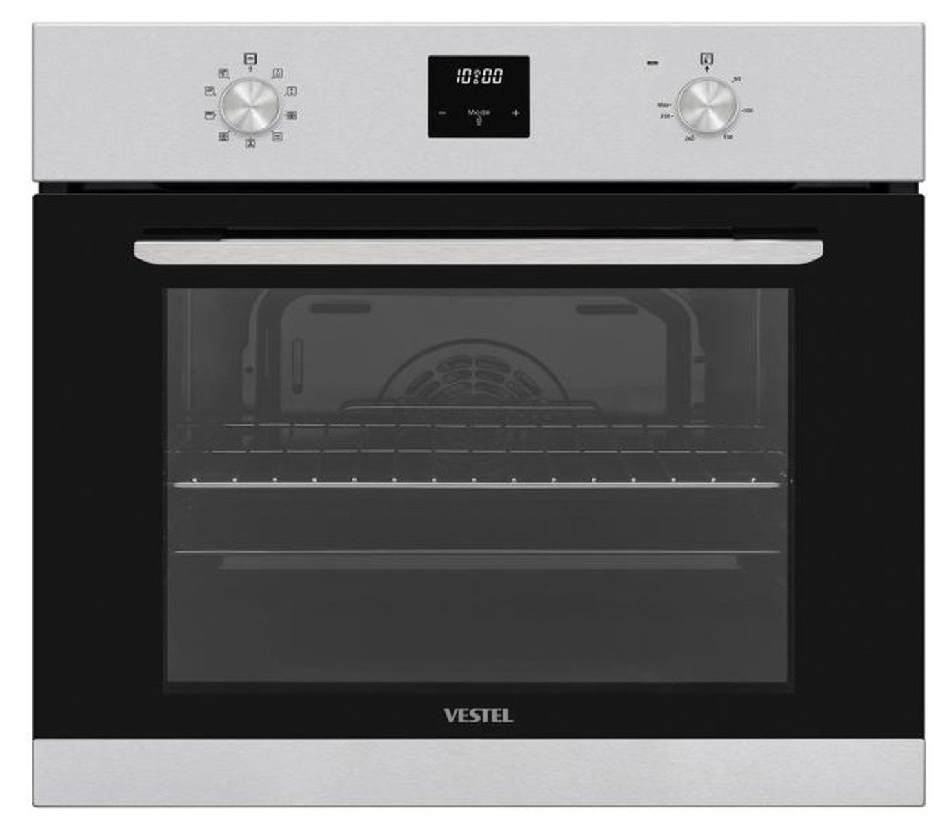 VESTEL Einbaubackofen, easyClean, Heißluft, Umluft, Pizzastufe, Uhr & Timer