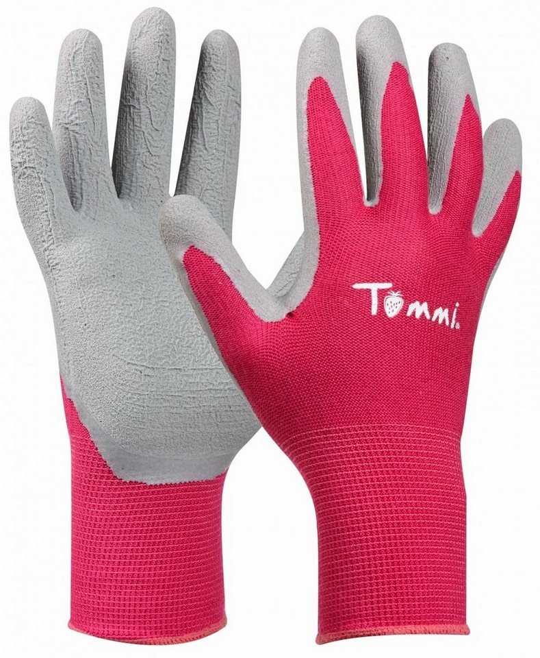 Gebol Arbeitshandschuhe Gebol Handschuh Tommi Himbeere, Farbe: rot, grau
