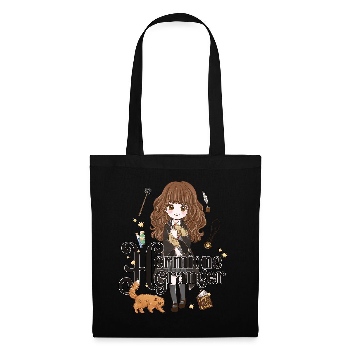 Spreadshirt Henkeltasche Harry Potter Hermine Granger Chibi Stoffbeutel (1-tlg)