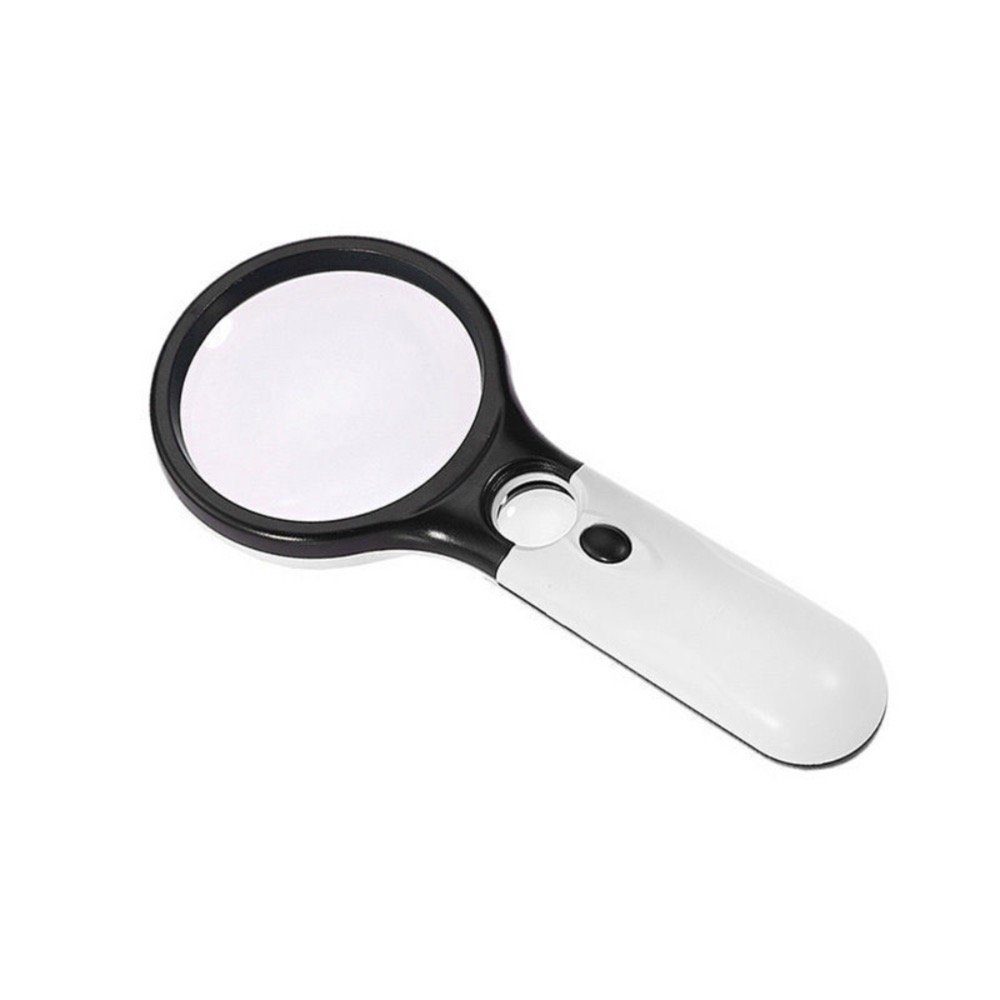 Qivee Handlupe 10 / 20-fach Leselupe, Inhalt, 1-tlg., 1 Lupe, LED Beleuchtung