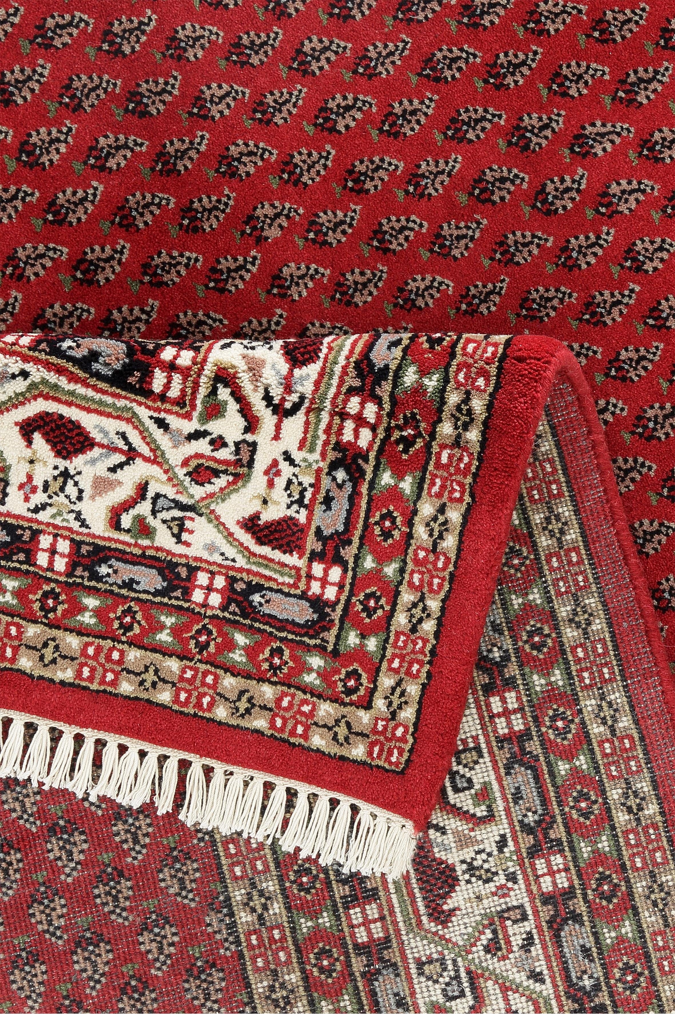 THEKO Orientteppich Chandi Mir, handgeknüpft, rechteckig, Höhe: 12 mm, reine Wolle, mit Fransen, Wohnzimmer
