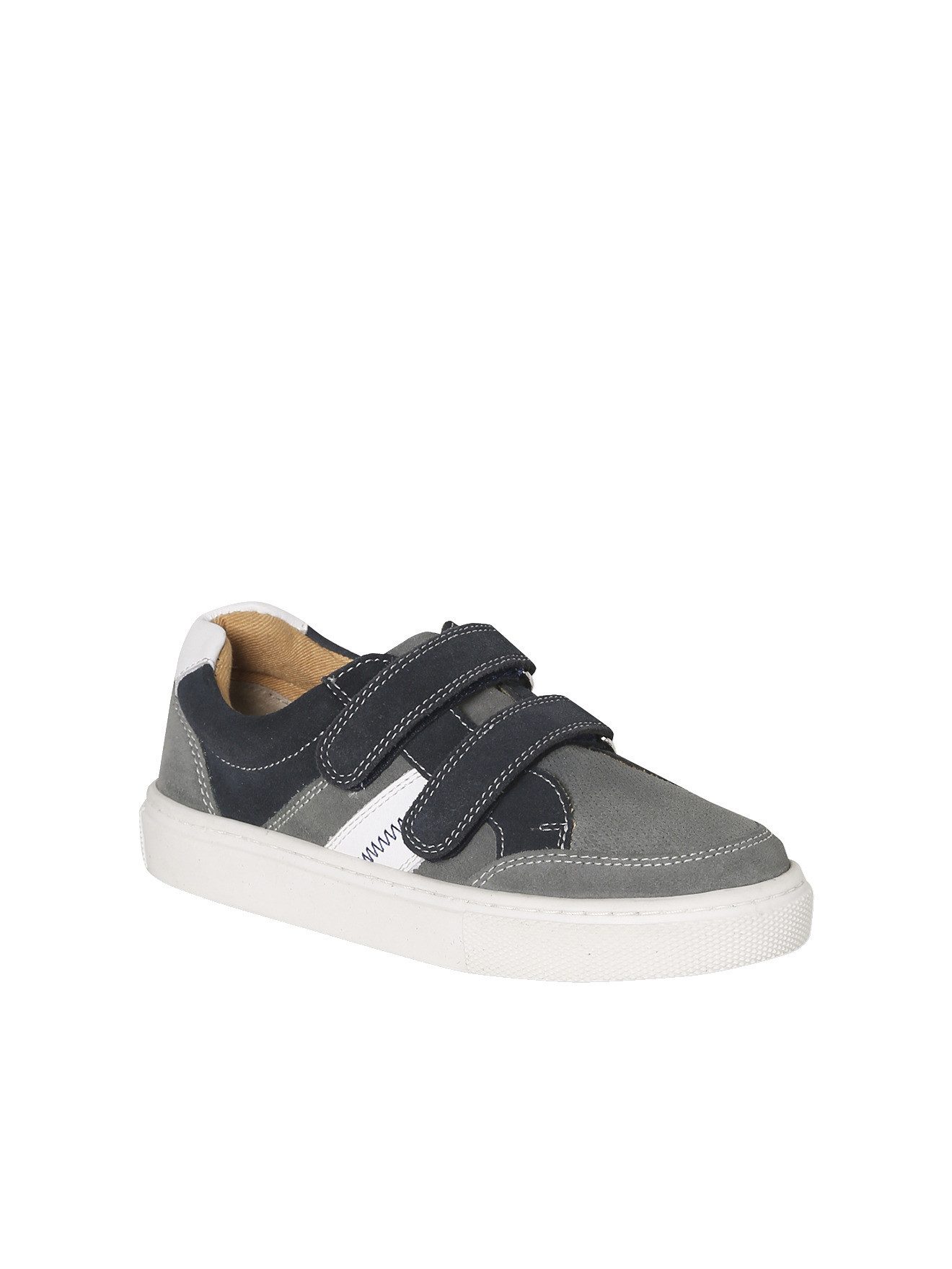 vertbaudet Kinder Klett-Sneakers aus Leder mit Anziehtrick Sneaker