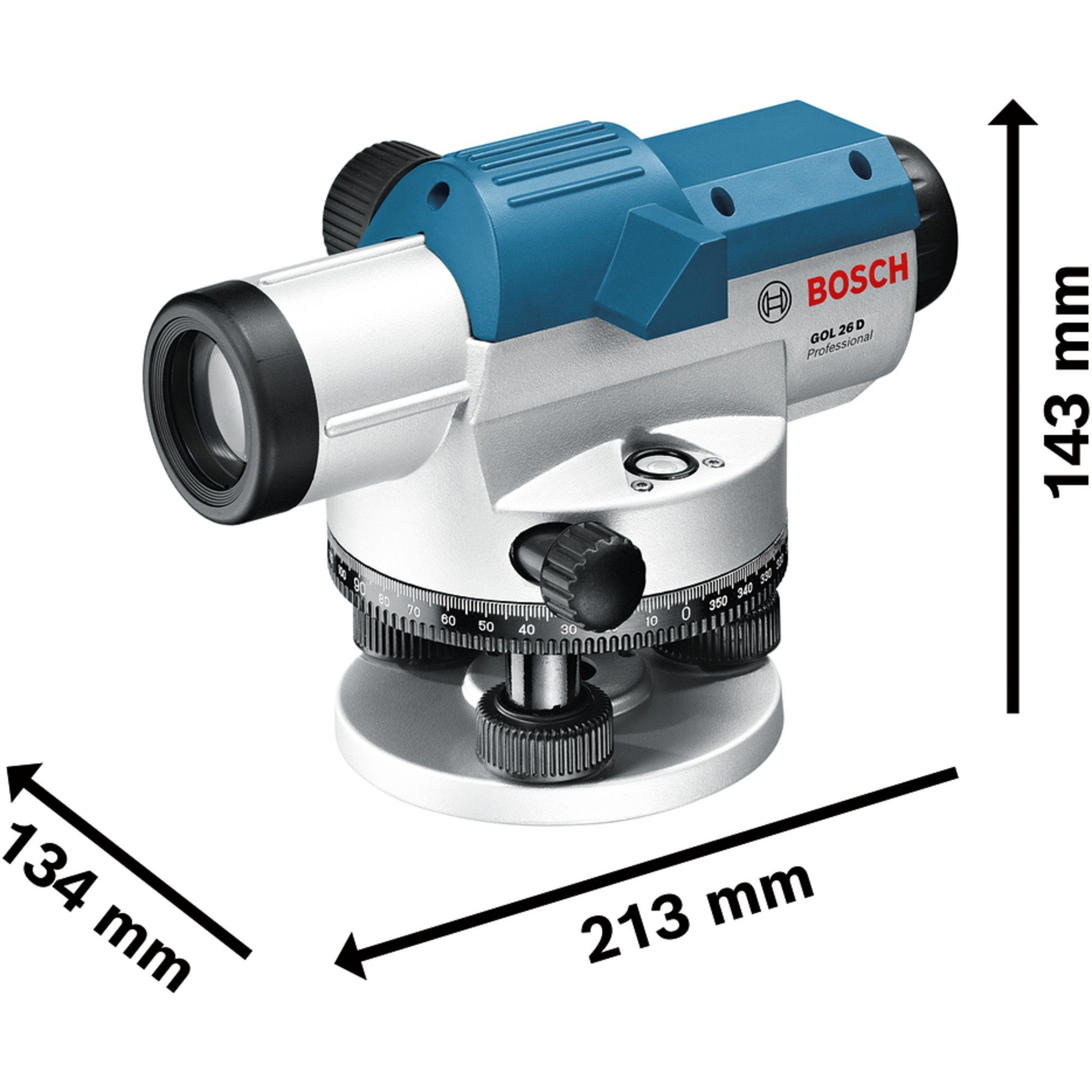 BOSCH Akku-Multifunktionswerkzeug Bosch Professional Optisches 26 Nivelliergerät GOL